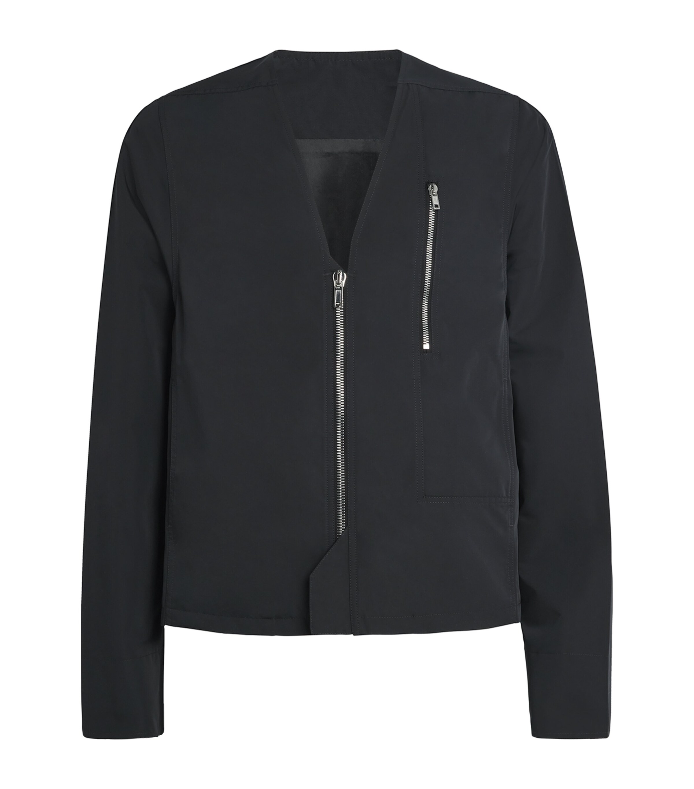 V-Neck Safety Bomber Jacket 09/BLACK Image 1