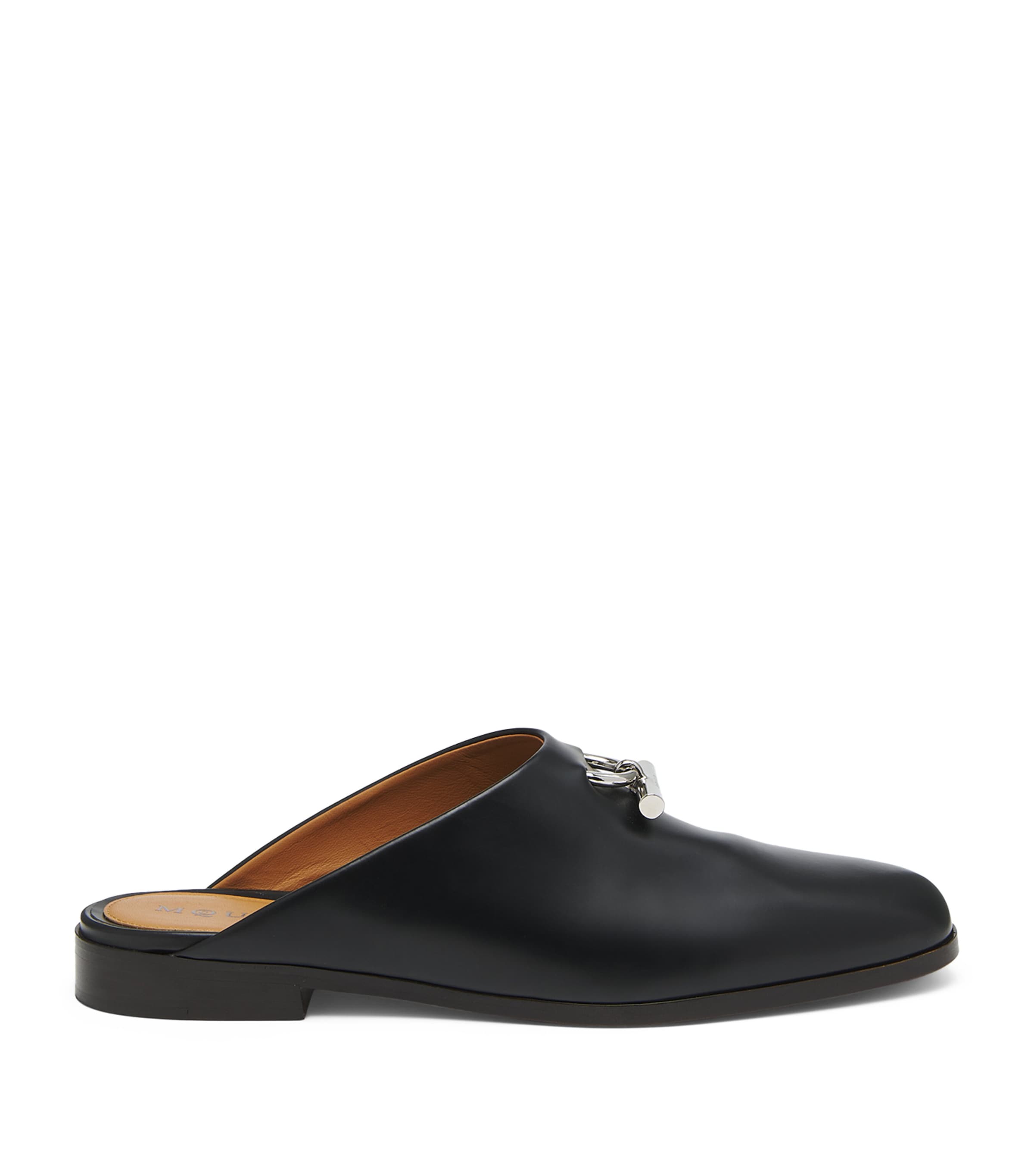 Alexander Mcqueen Leather T-bar Mules In Black