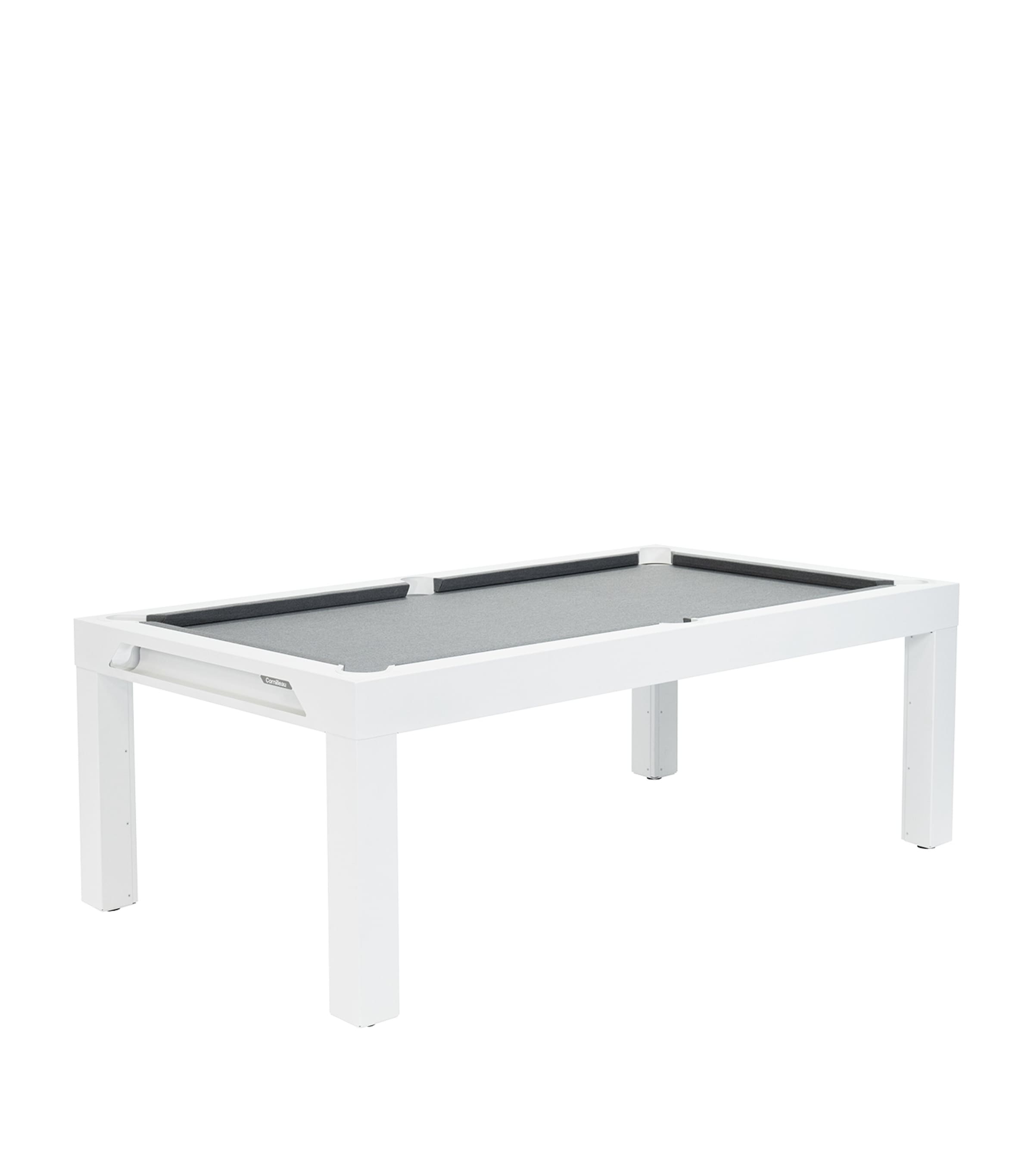 Cornilleau Classic Outdoor Pool Table Wht Mott/light Grey Image 1