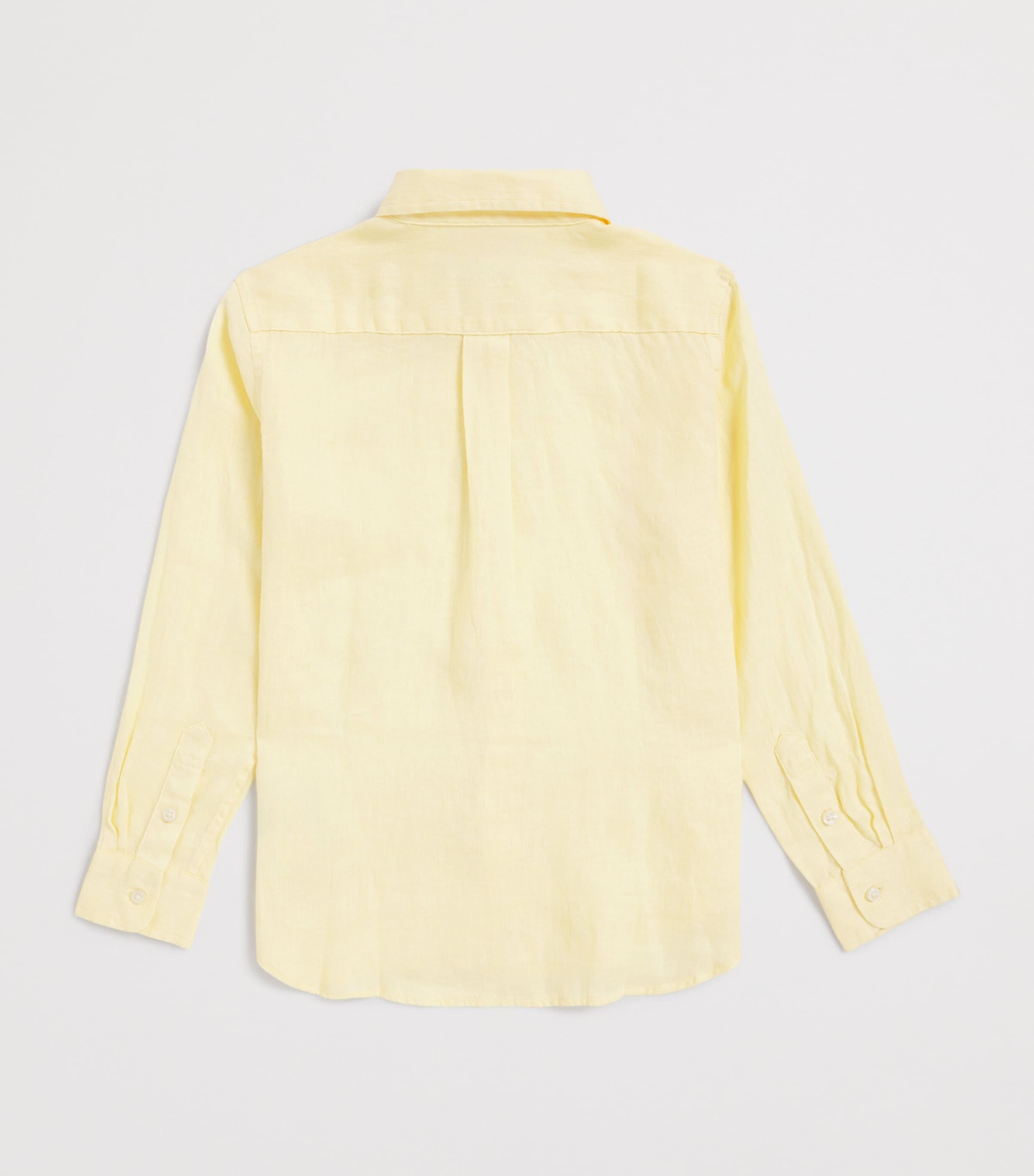 Linen Polo Pony Shirt (6-14 Years) T BRD YLLW Image 2