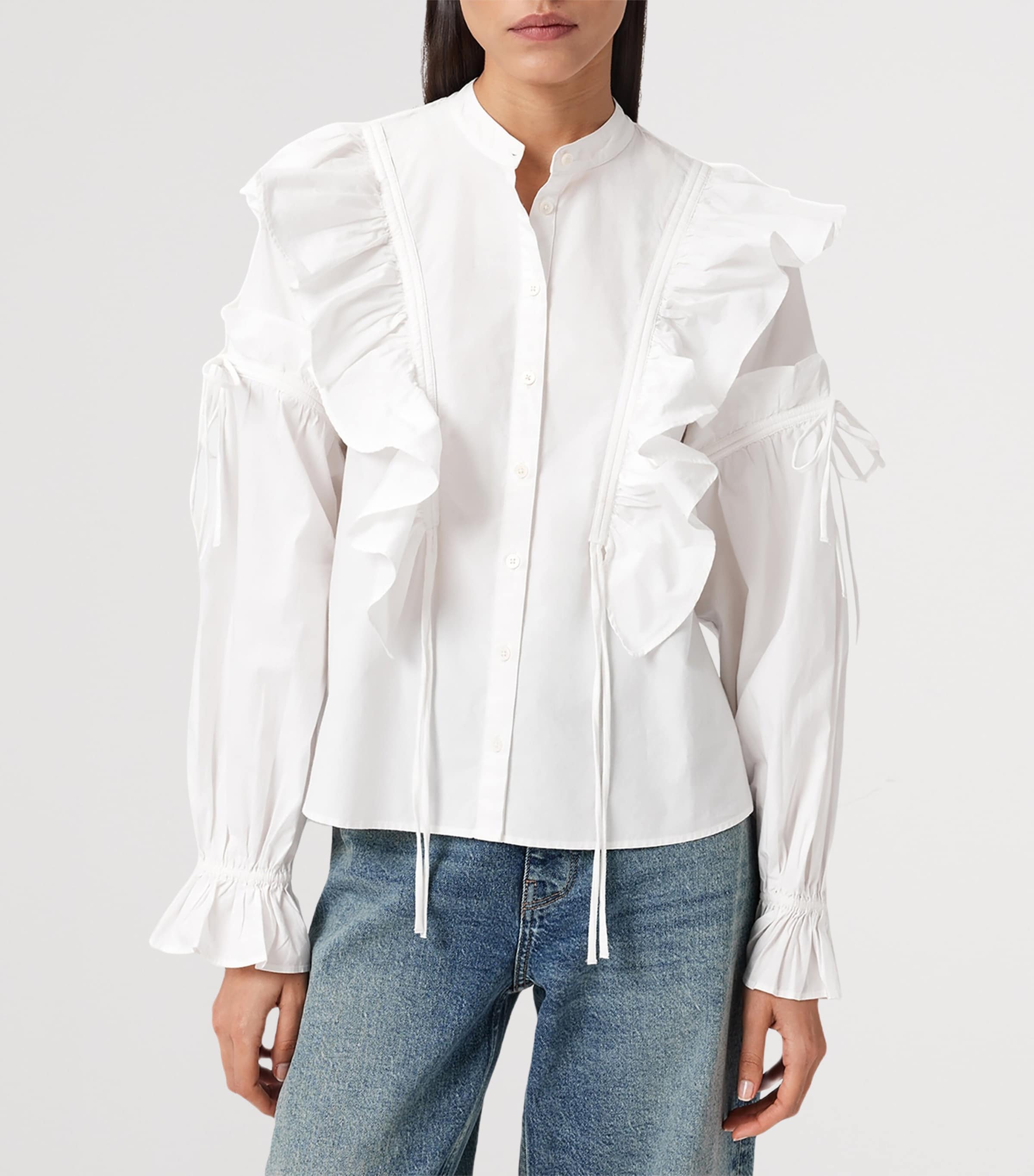 Cotton Poplin Lulu Shirt OPTIC WHITE Image 4