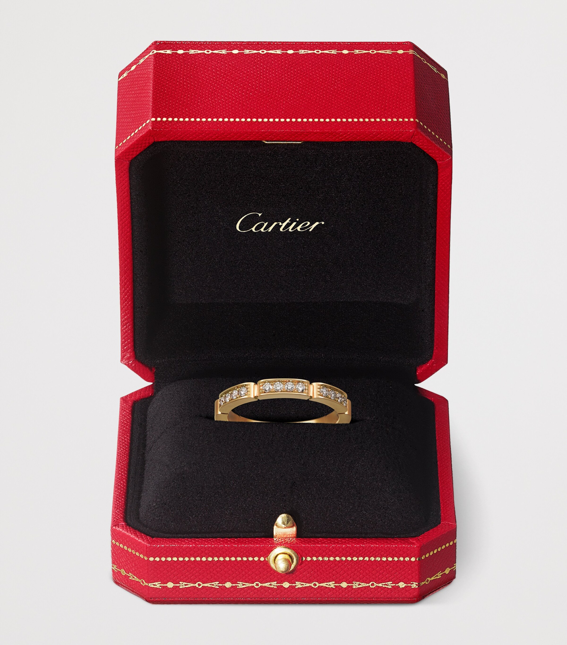 Cartier Yellow Gold and Diamond Maillon Panthère Wedding Band Yellow Gold Image 3