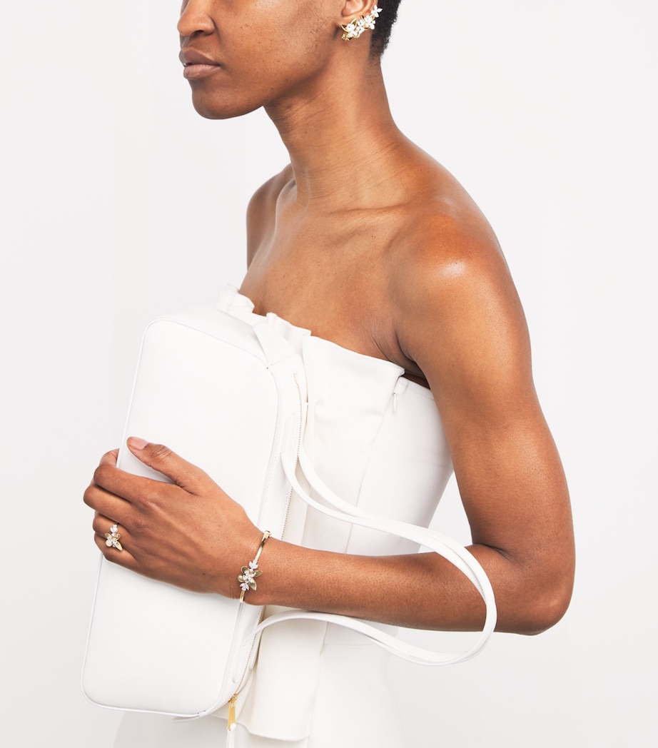 Yellow Gold and Diamond Butterfly Earrings YELLOW GOLD Image 5