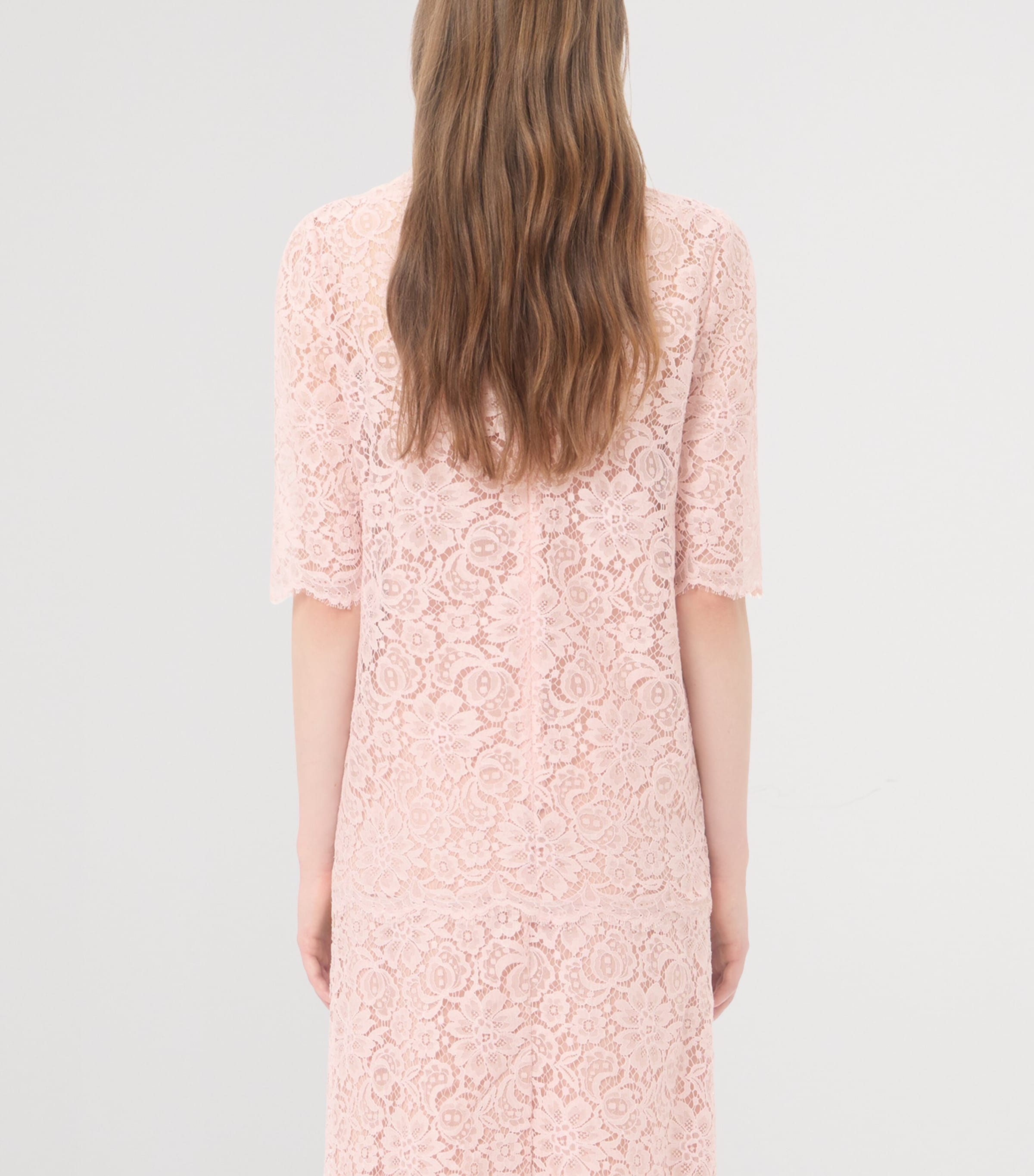 Valentino Womens Lace Boat-Neck Blouse Image 5