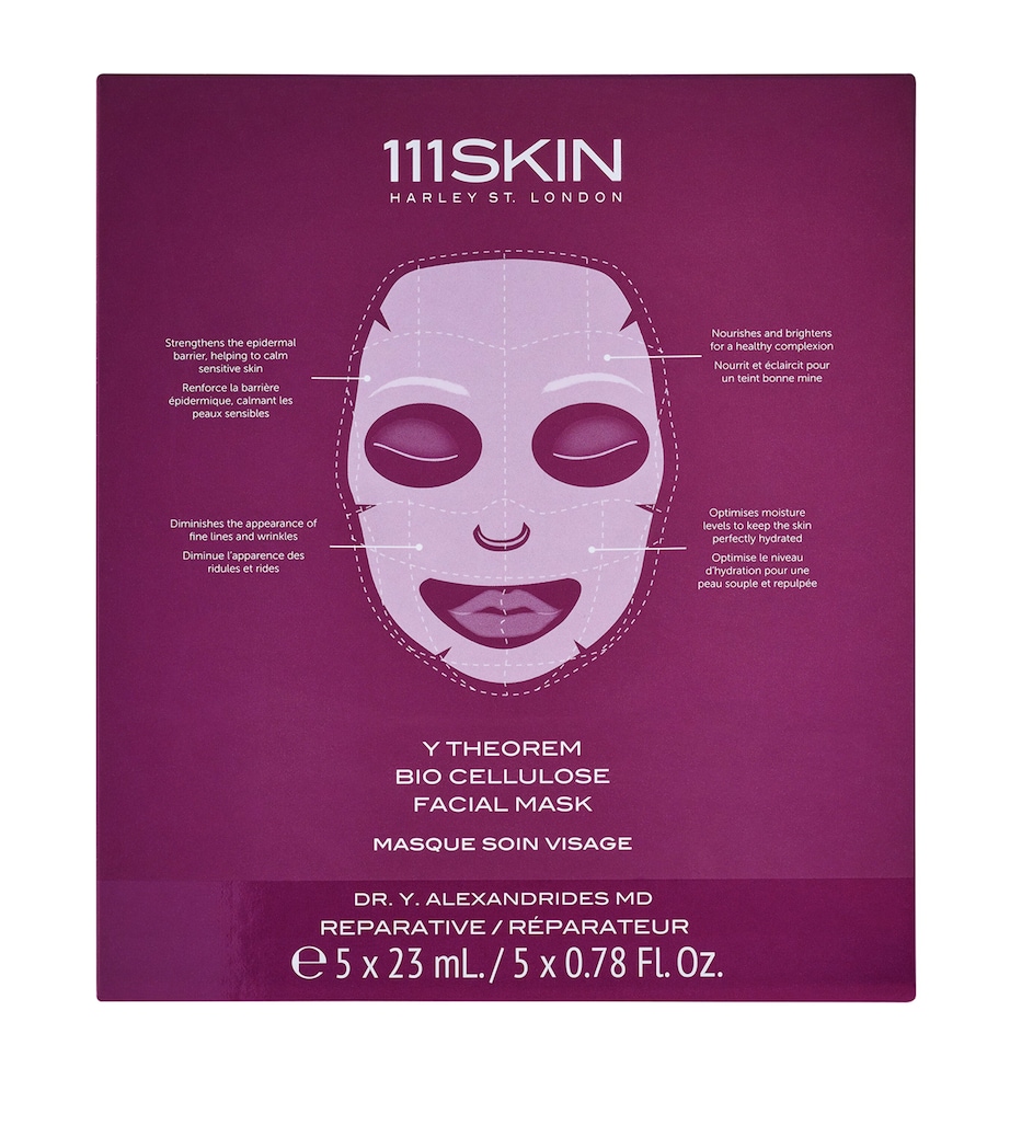 Y Theorem Bio Cellulose Facial Mask (5 x 23ml) NO COLOUR Image 1