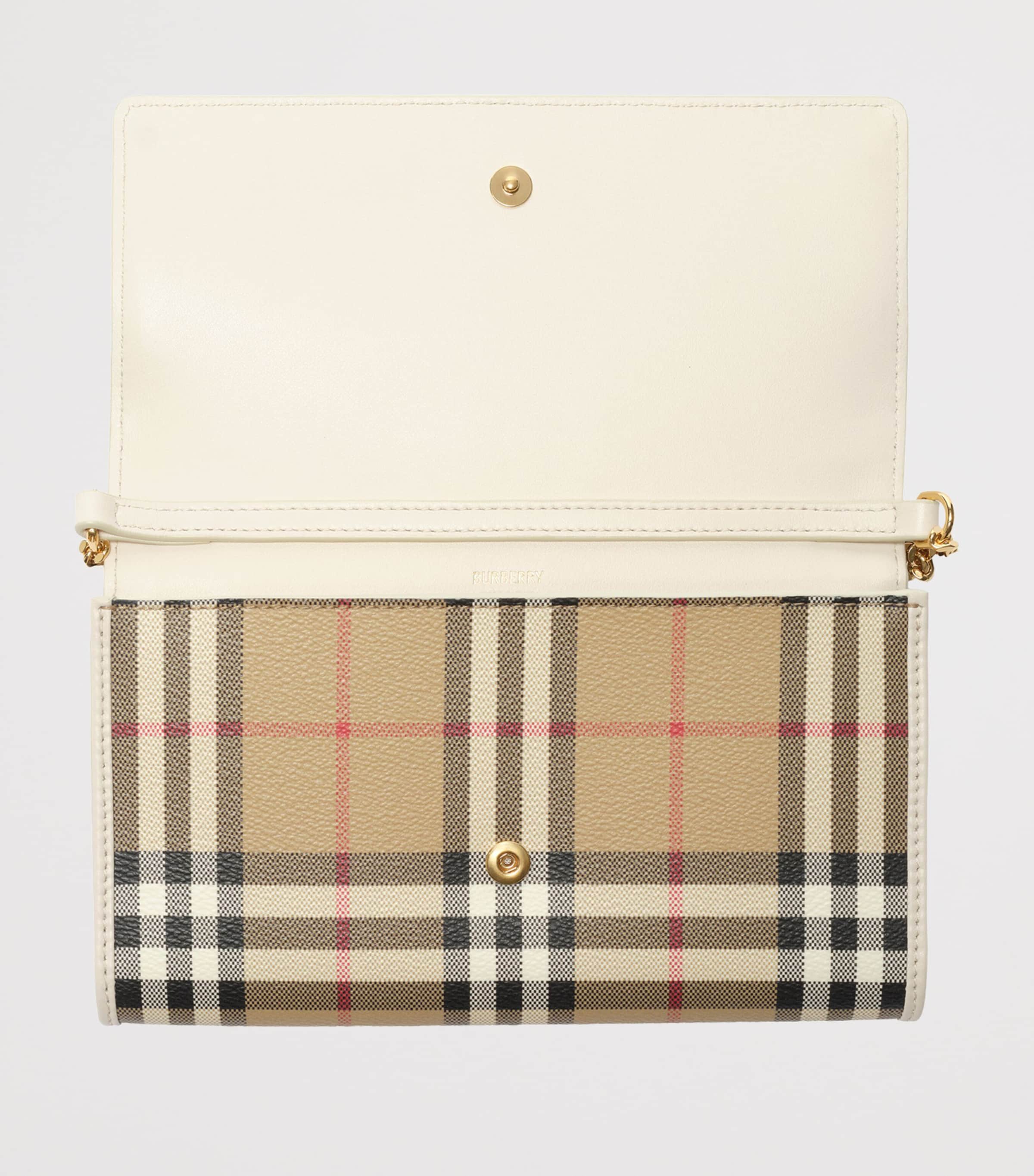 Burberry Check Chain Wallet Vntg Chk/soap Image 3