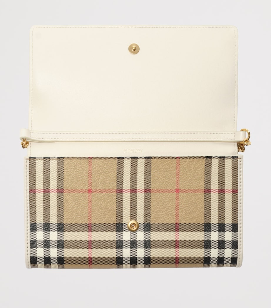 Burberry Check Chain Wallet Vntg Chk/soap Image 3