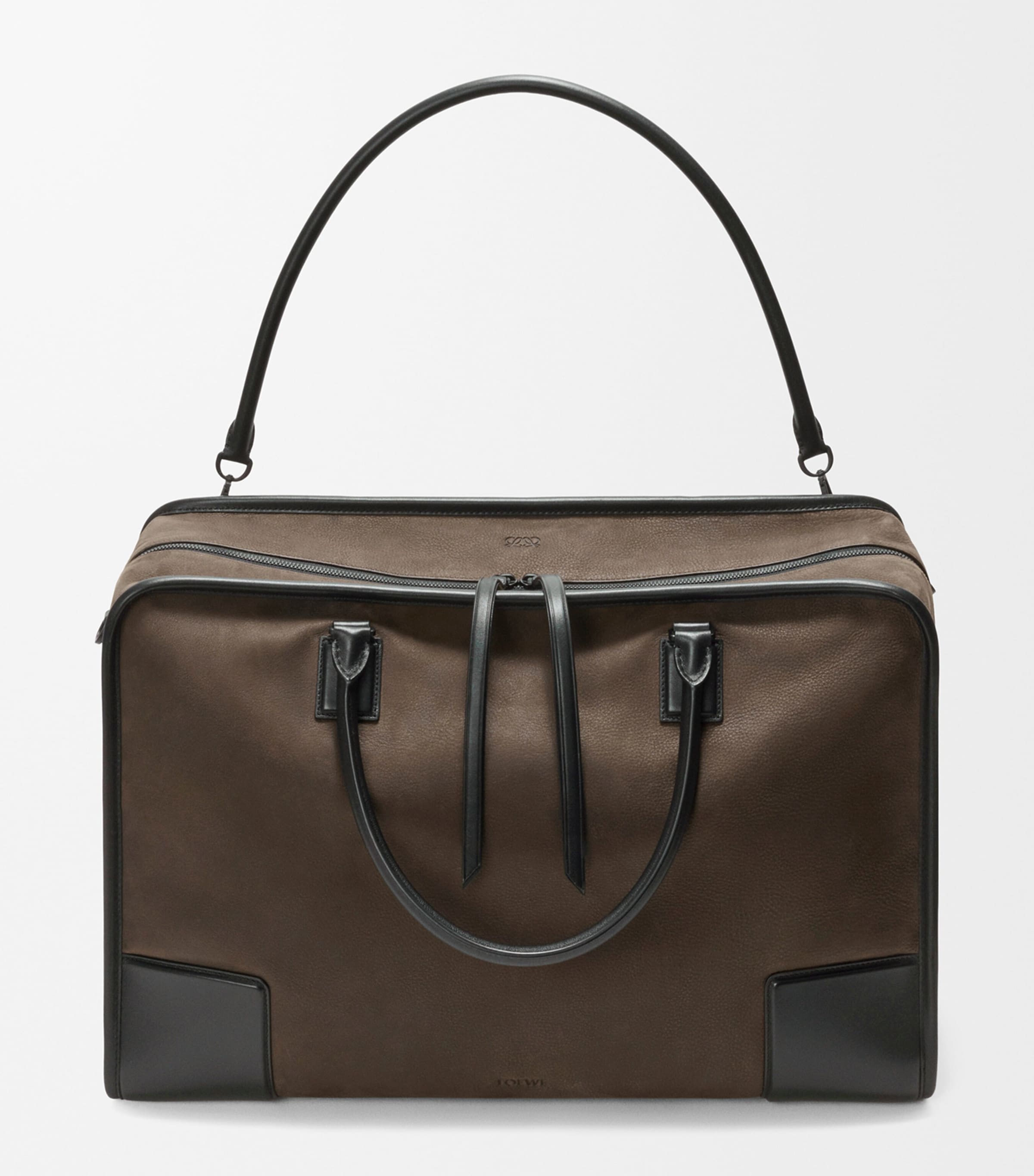 LOEWE Large Leather Amazona 180 Duffle Bag Khaki Image 6