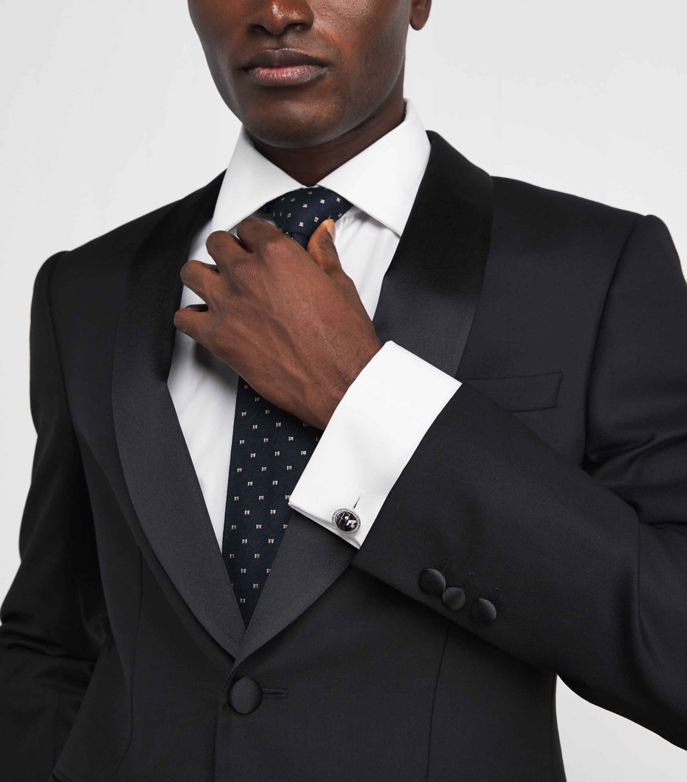 Sterling Silver and Lapis Lazuli Globe Cufflinks BLUE Image 2