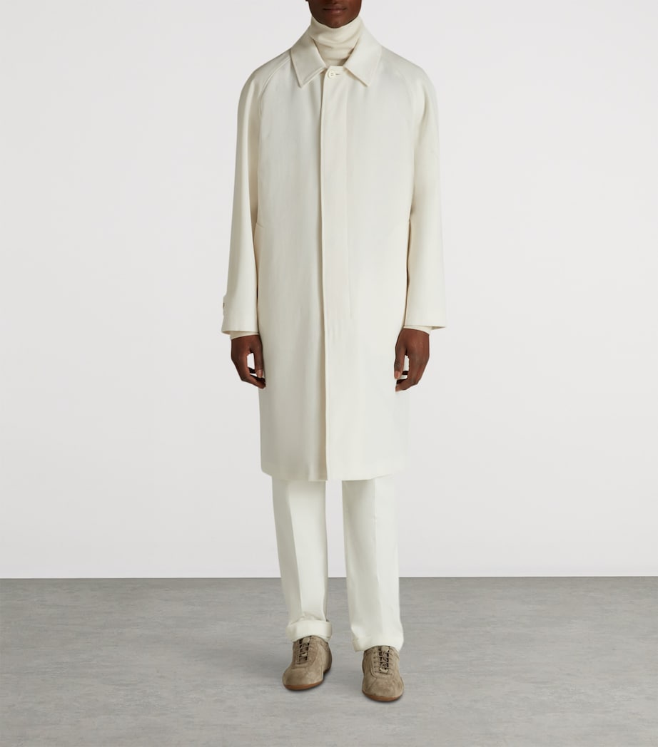 Cotton-Mohair-Wool Car Overcoat 101IVORY Image 2