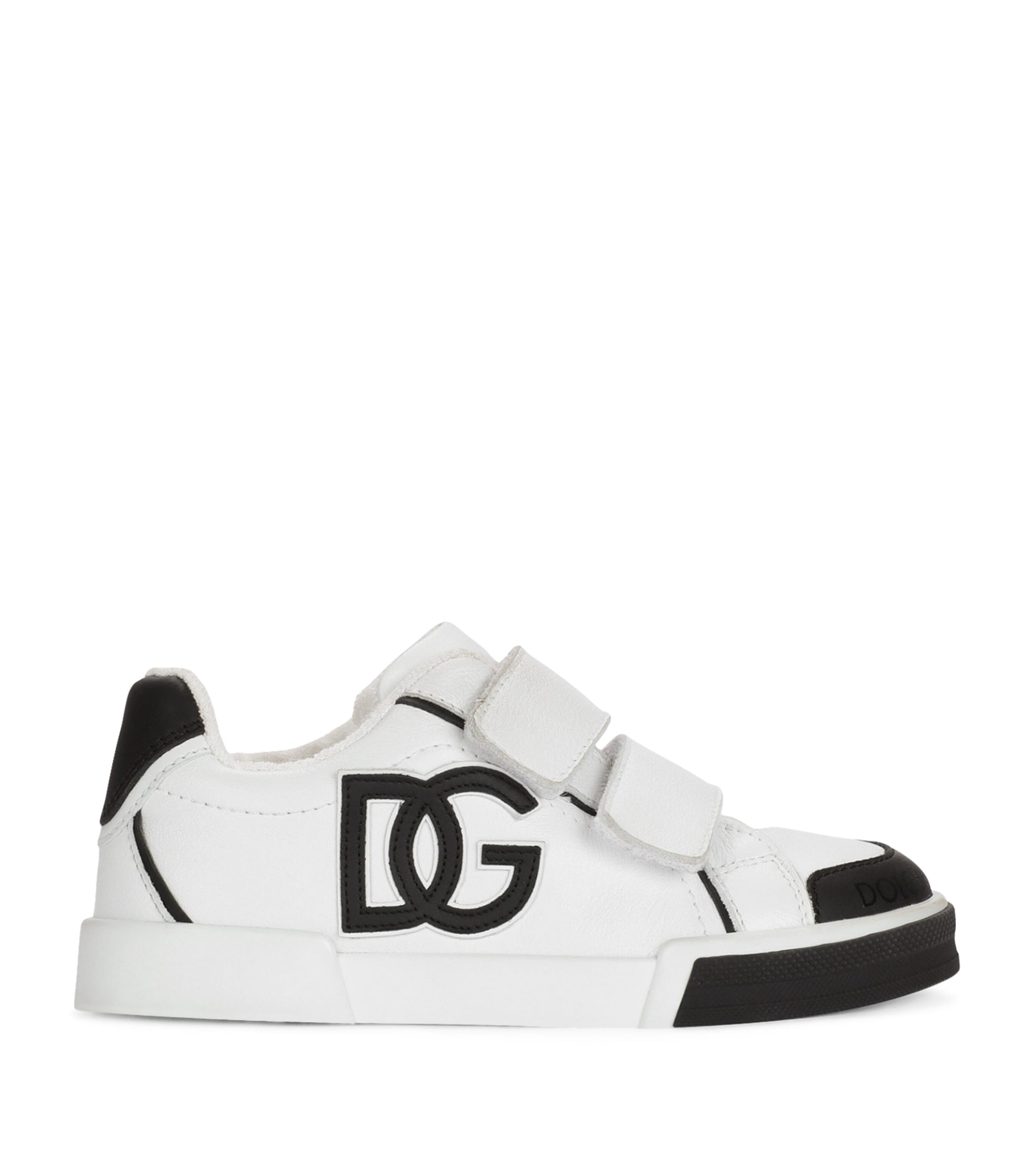 Dolce & Gabbana Kids Leather Portofino Sneakers | Girls Shoes | Trainers | Designers | Dolce & Gabbana