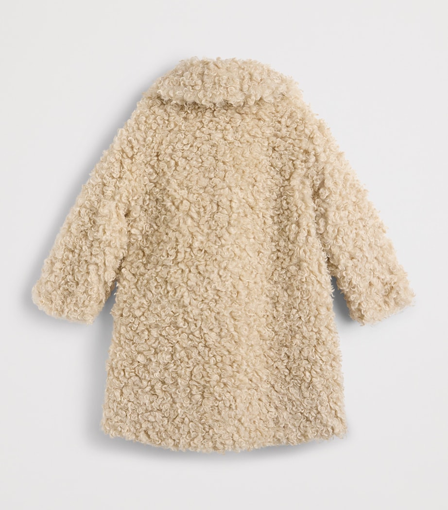 Monnalisa Teddy Coat (2-12 Years) Gardenia Image 2