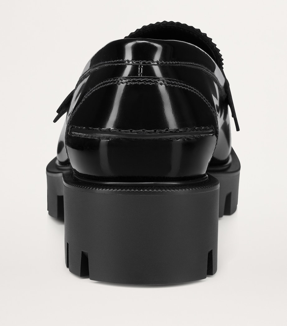 Penny Lug Donna Leather Loafers B439 Image 4