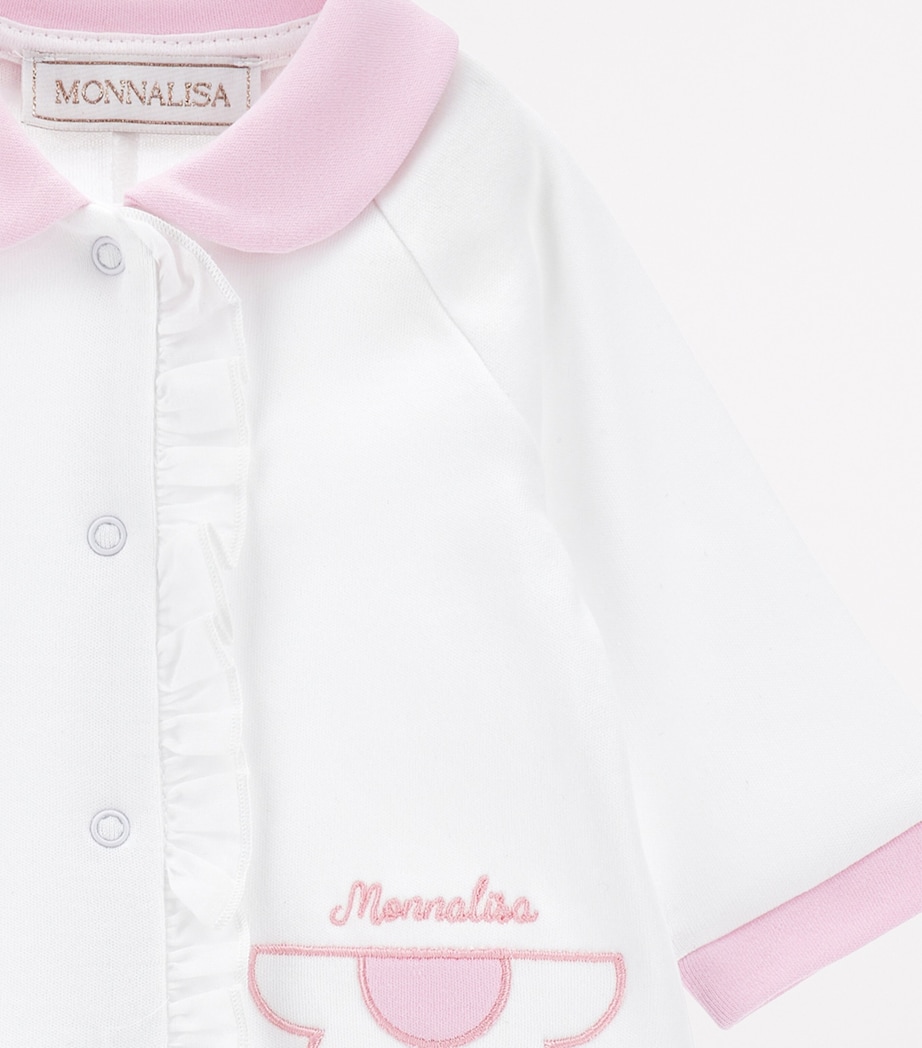 Cotton Button-Up All-In-One (1-9 Months) BIANCO+ROSAFAIRYTALE Image 3