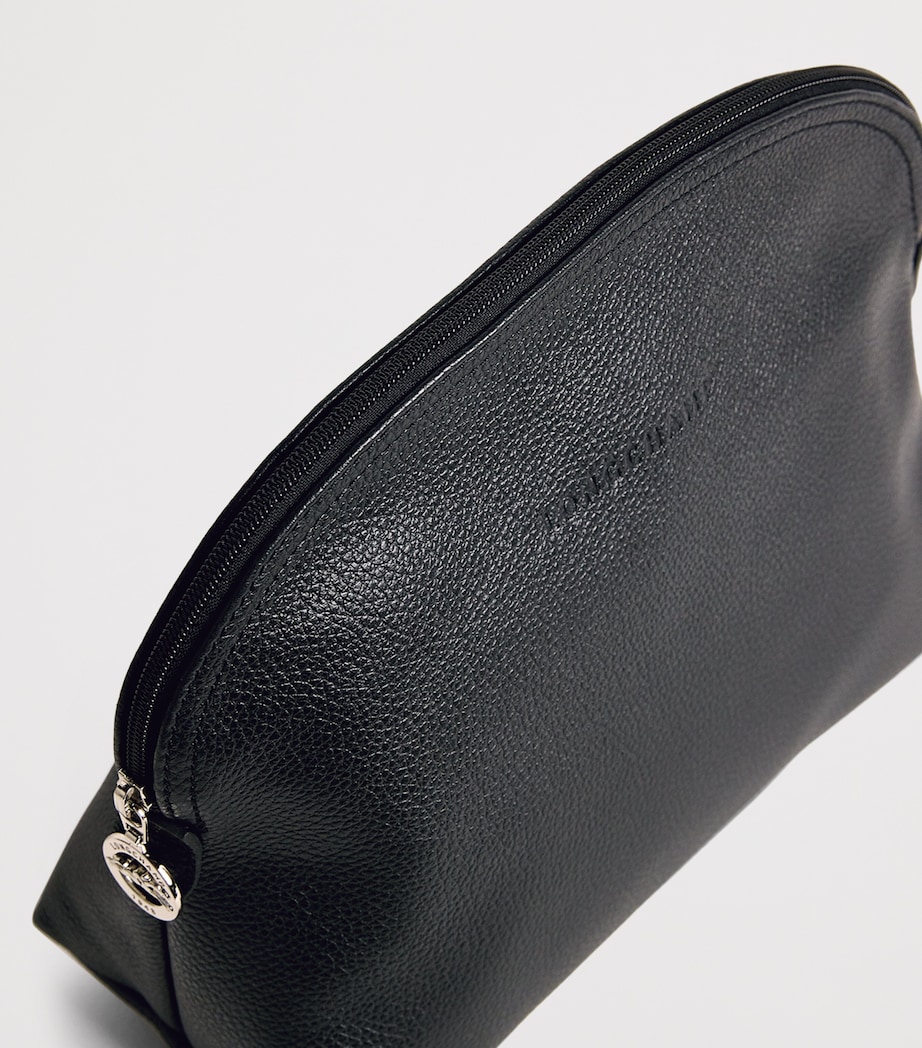 Leather Le Foulonné Wash Bag 047 BLACK Image 2