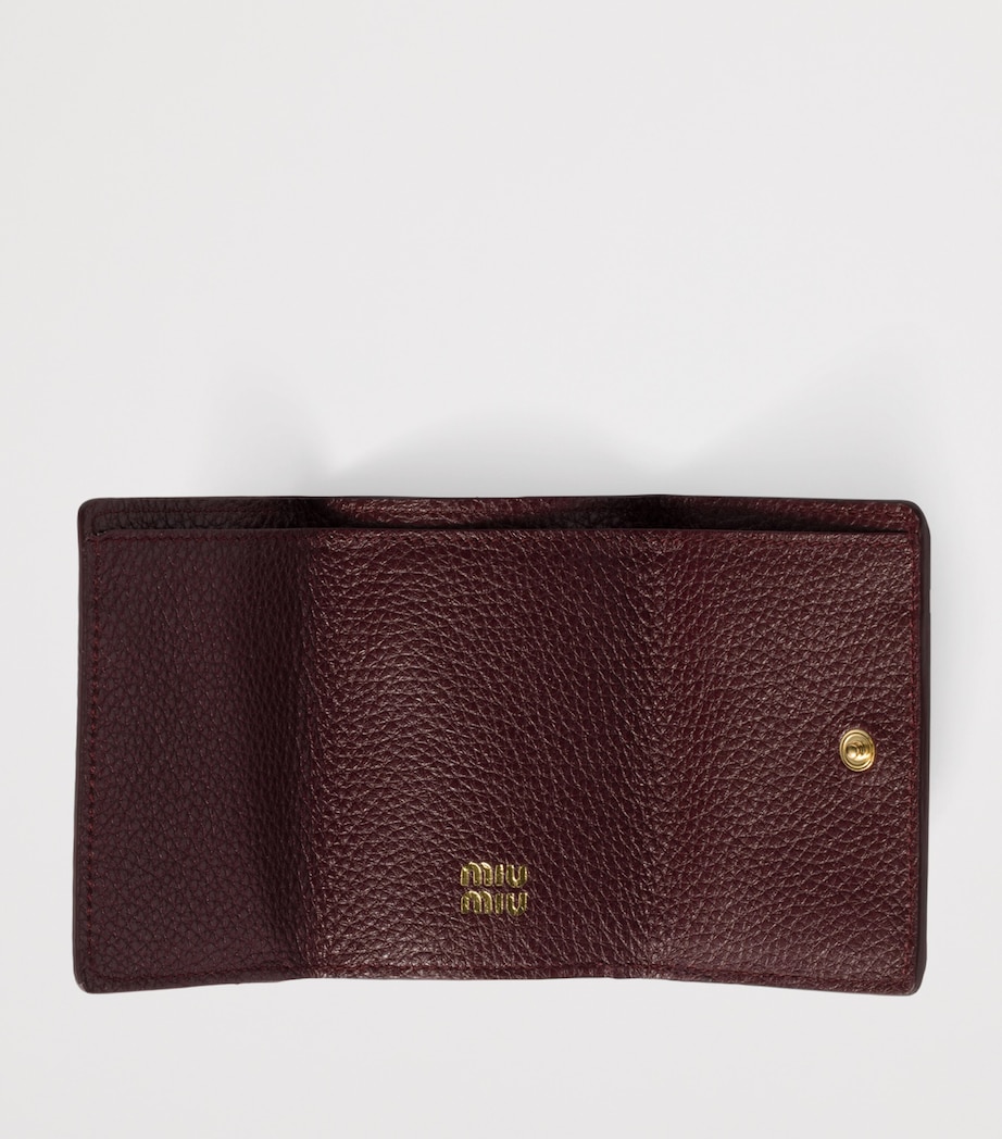 Small Leather Trifold Wallet F0007 Image 2