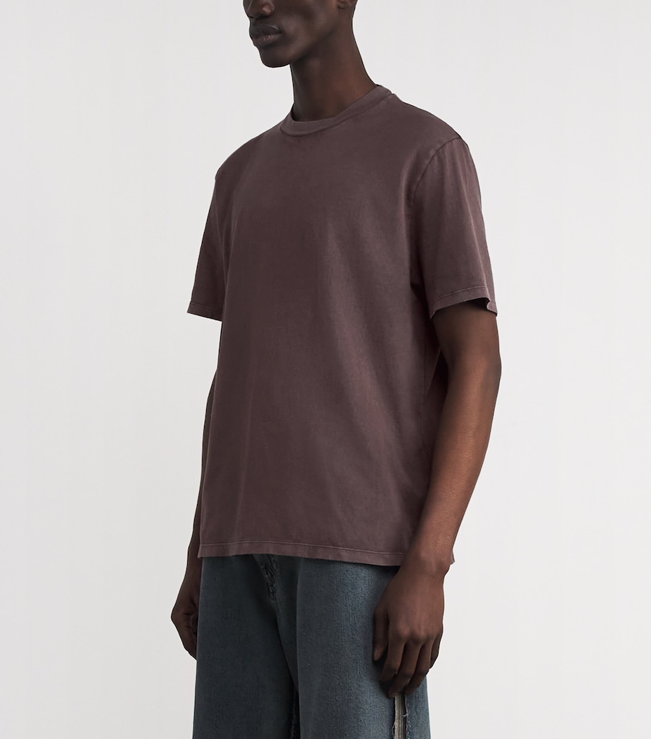 Cotton Boxy T-Shirt WORN BROWN Image 3
