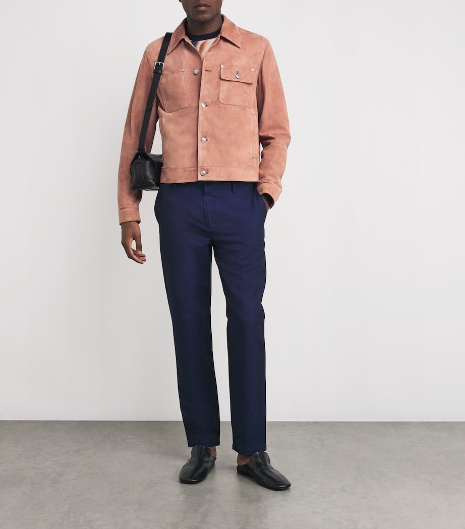 Suede Jacket 24_CORAL RED Image 2