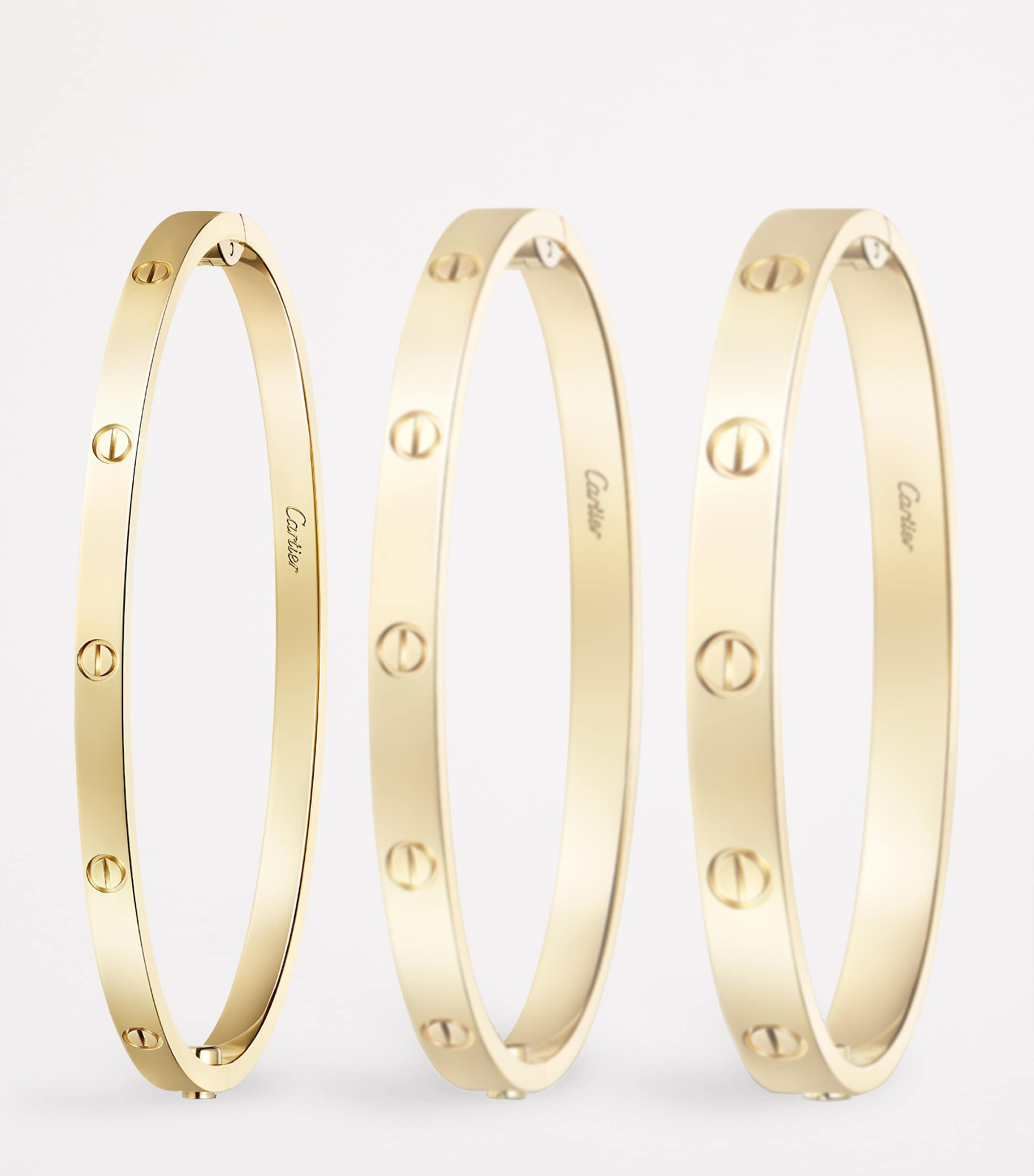 LOVE Small Yellow Gold Bracelet YELLOW GOLD Image 5