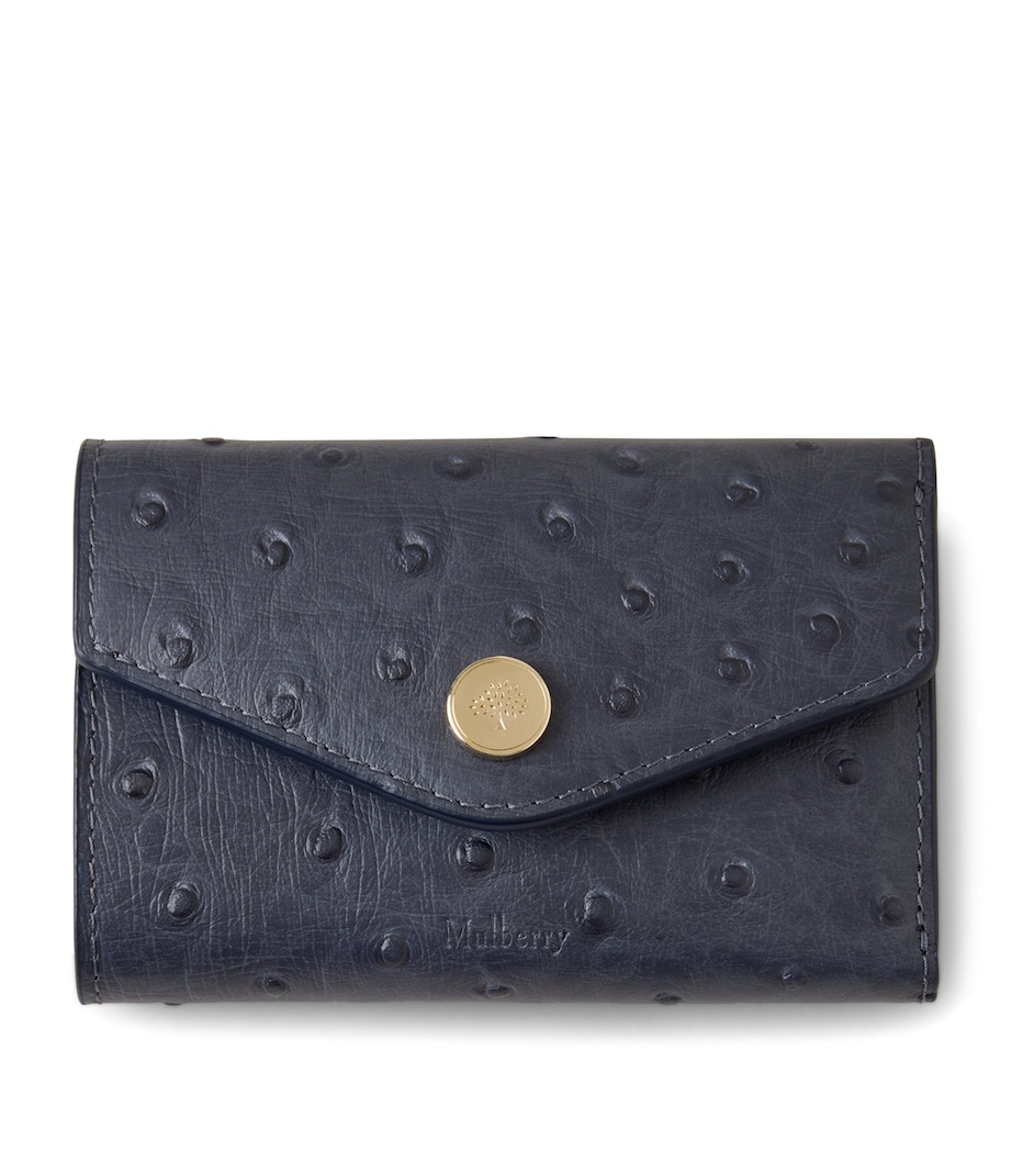 Leather Folded Multi-Card Wallet STORMY BLUE Image 1
