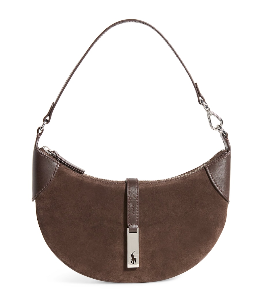 Mini Suede ID Shoulder Bag CHOCOLATE Image 1
