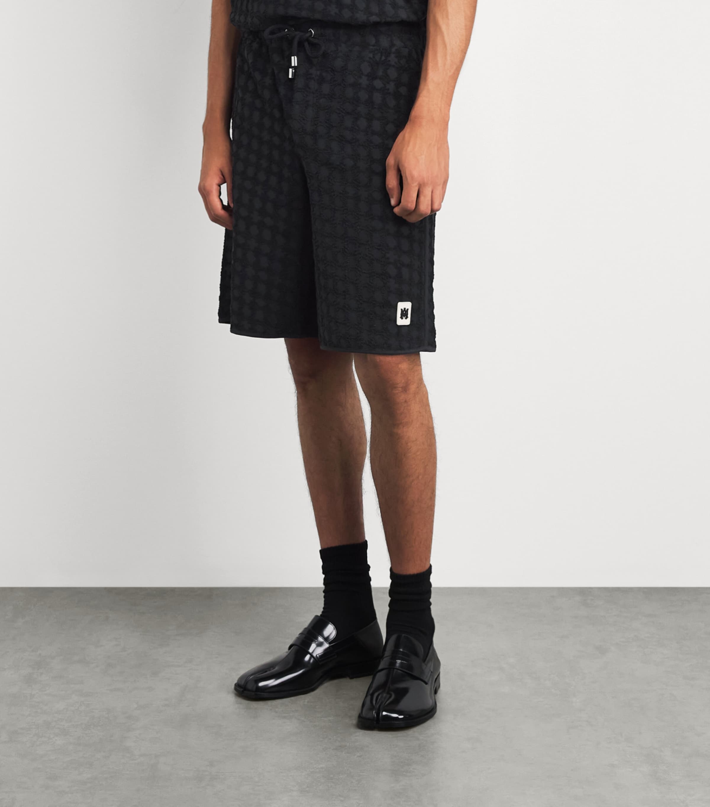 AMIRI Mens MA Quad Shorts Black Image 4
