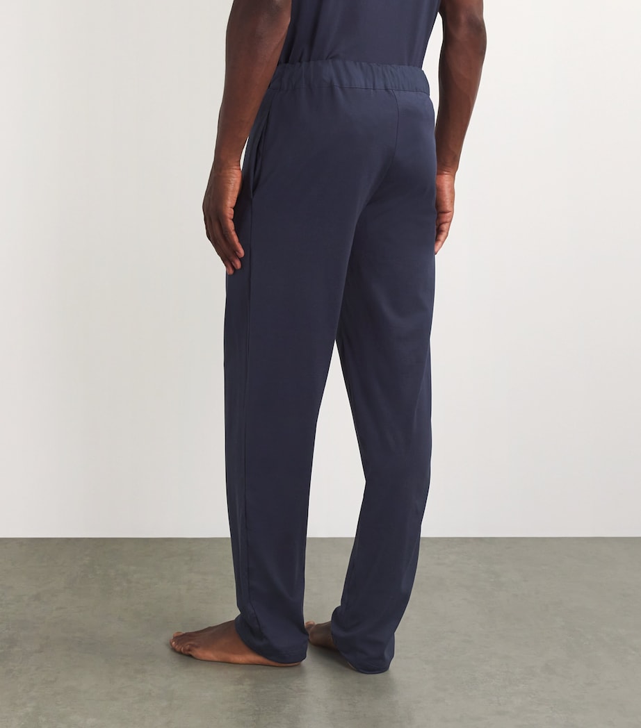 Jersey Cotton Pyjama Bottoms 0496 - BLACK IRIS Image 4