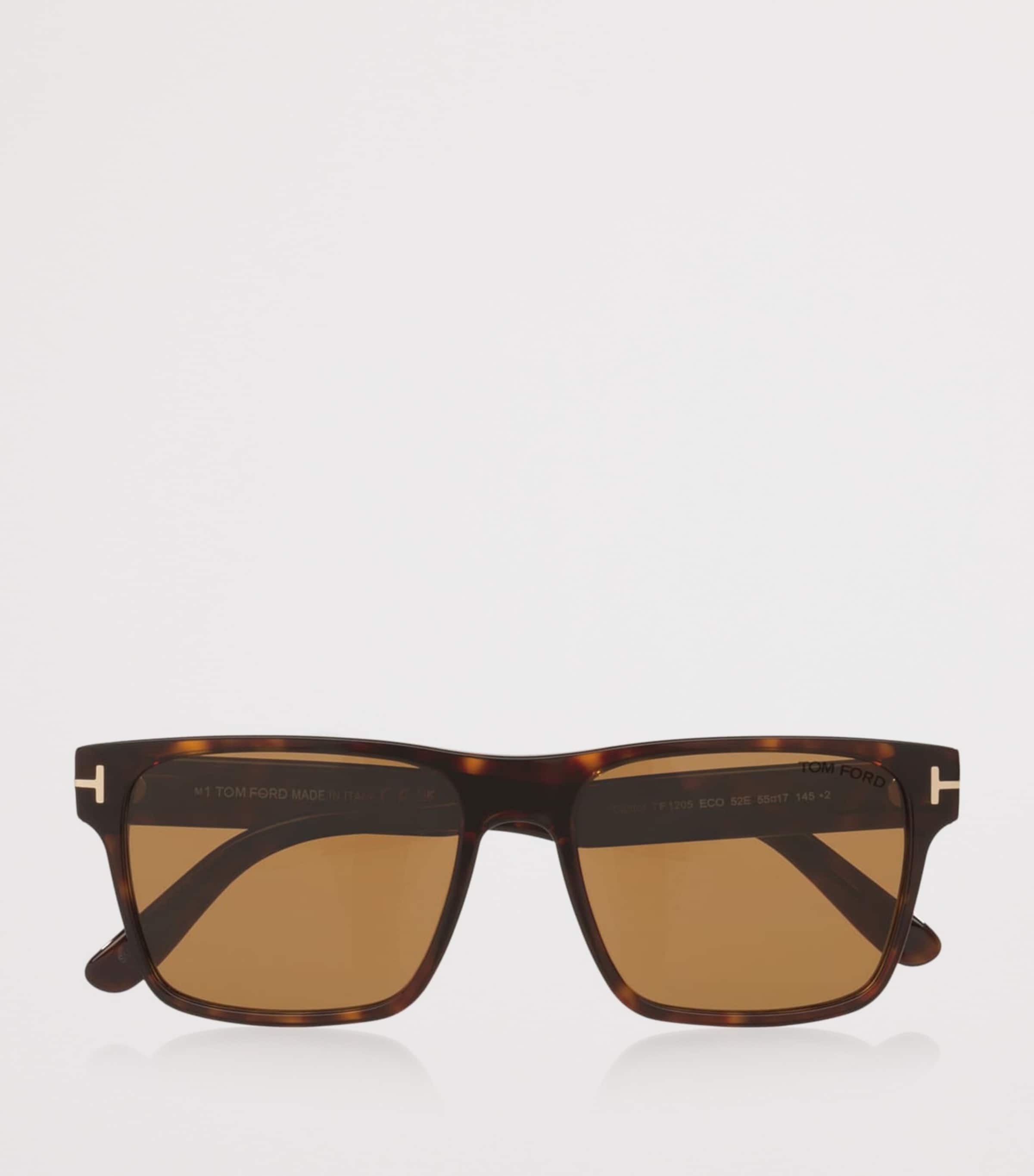 TOM FORD Tortoiseshell Calder Square Sunglasses Image 5