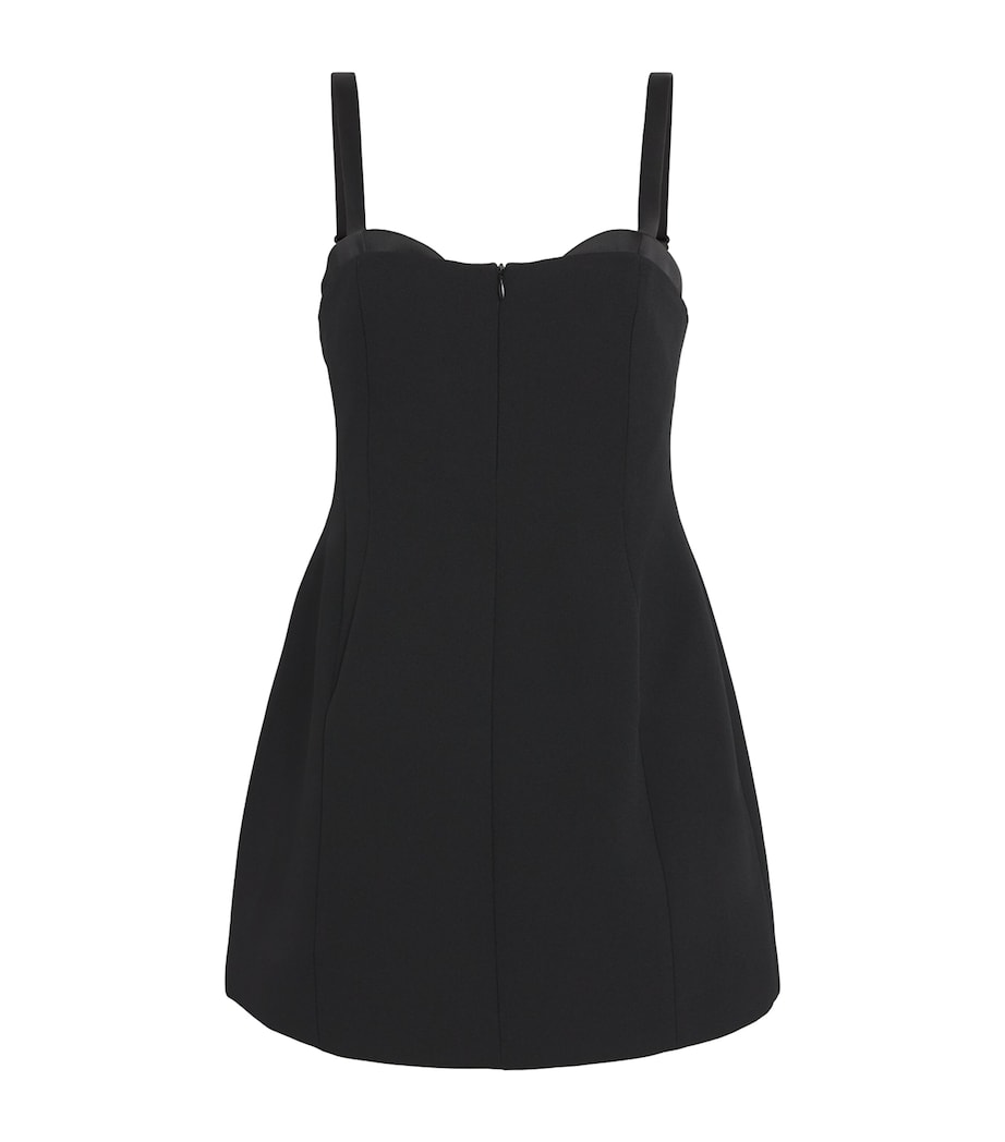 CAMILLA AND MARC Womens Satin Ama Mini Dress Dblkblack Image 1
