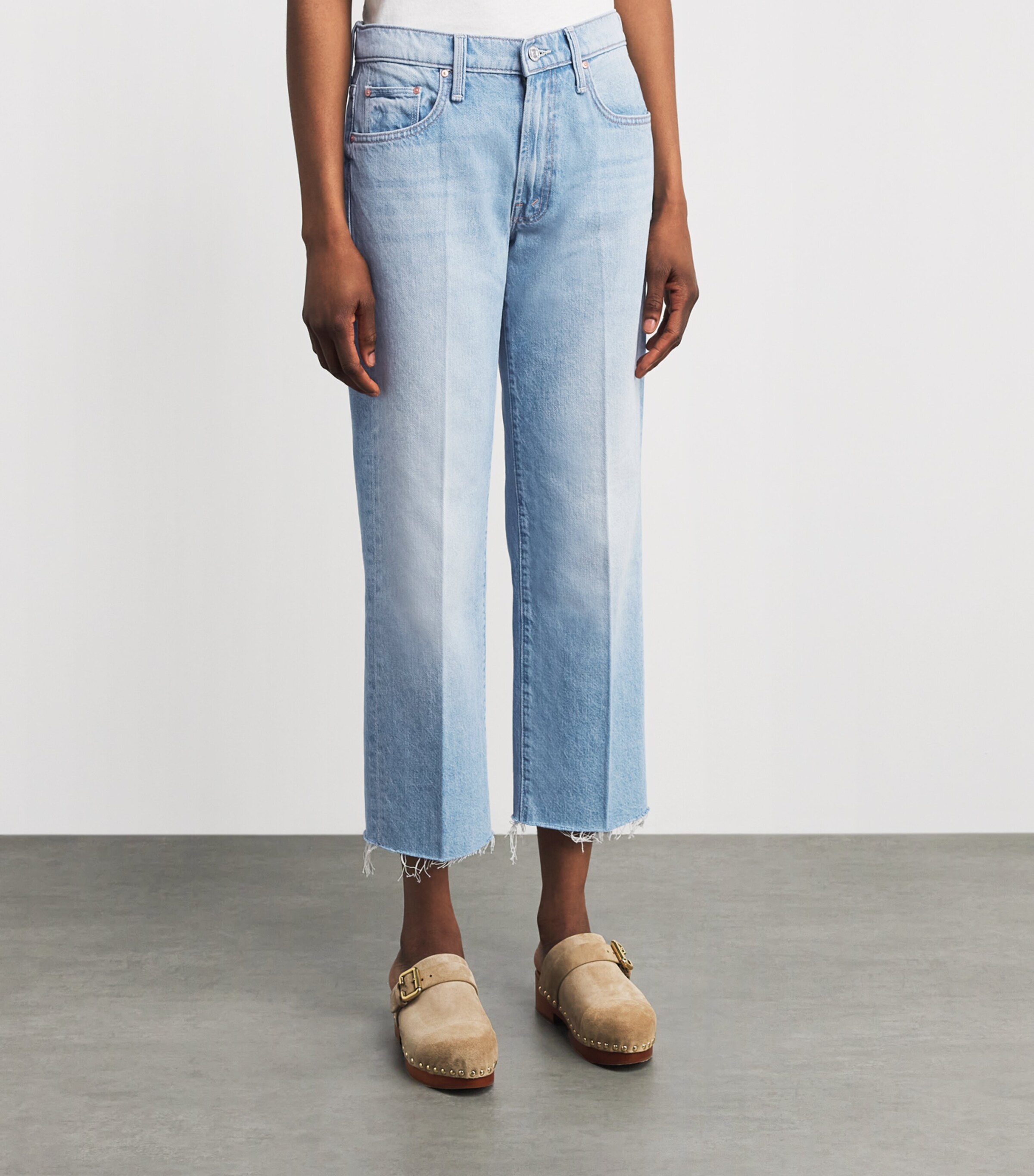 MOTHER Womens The Rambler Zip Ankle Jeans Fwb Few And Far Image 4
