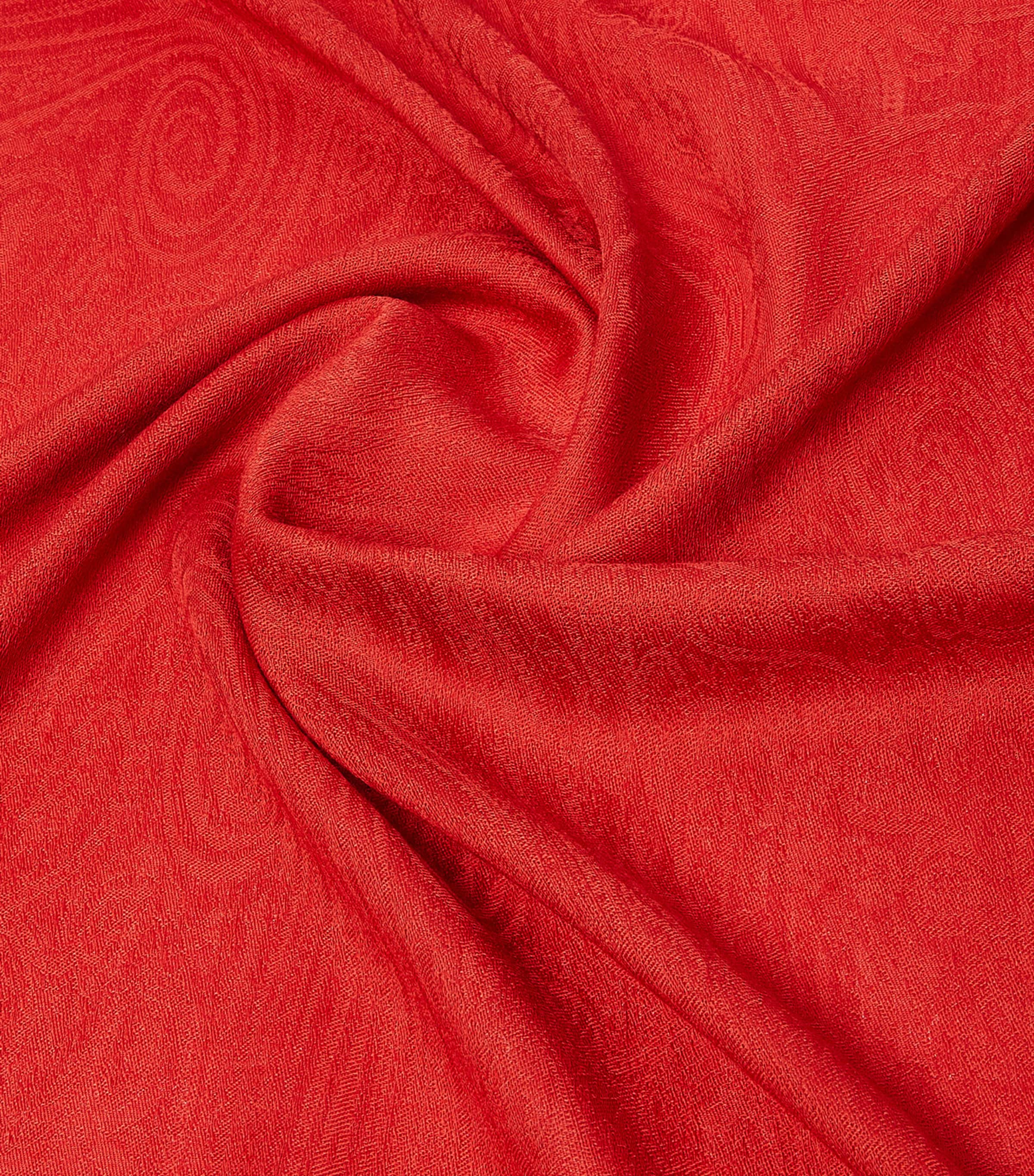 Wool-Silk Scarf RED Image 3