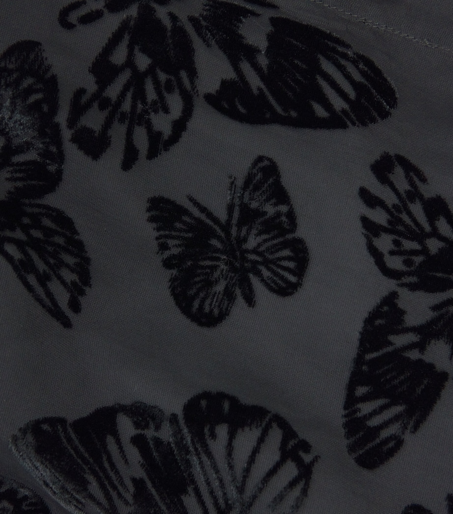 L'Agence Womens Laurent Blouse Black Butterfly Blbu Image 6