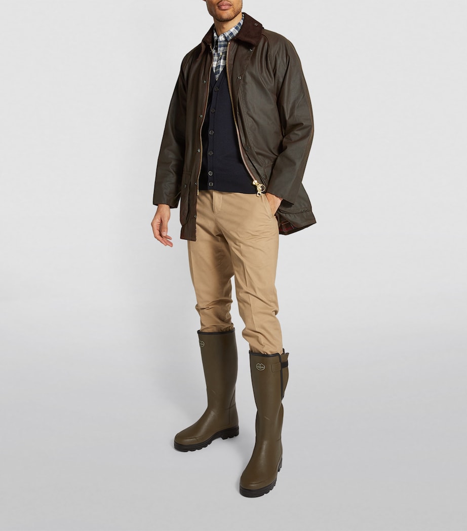 Waxed Beaufort Jacket OLIVE Image 4