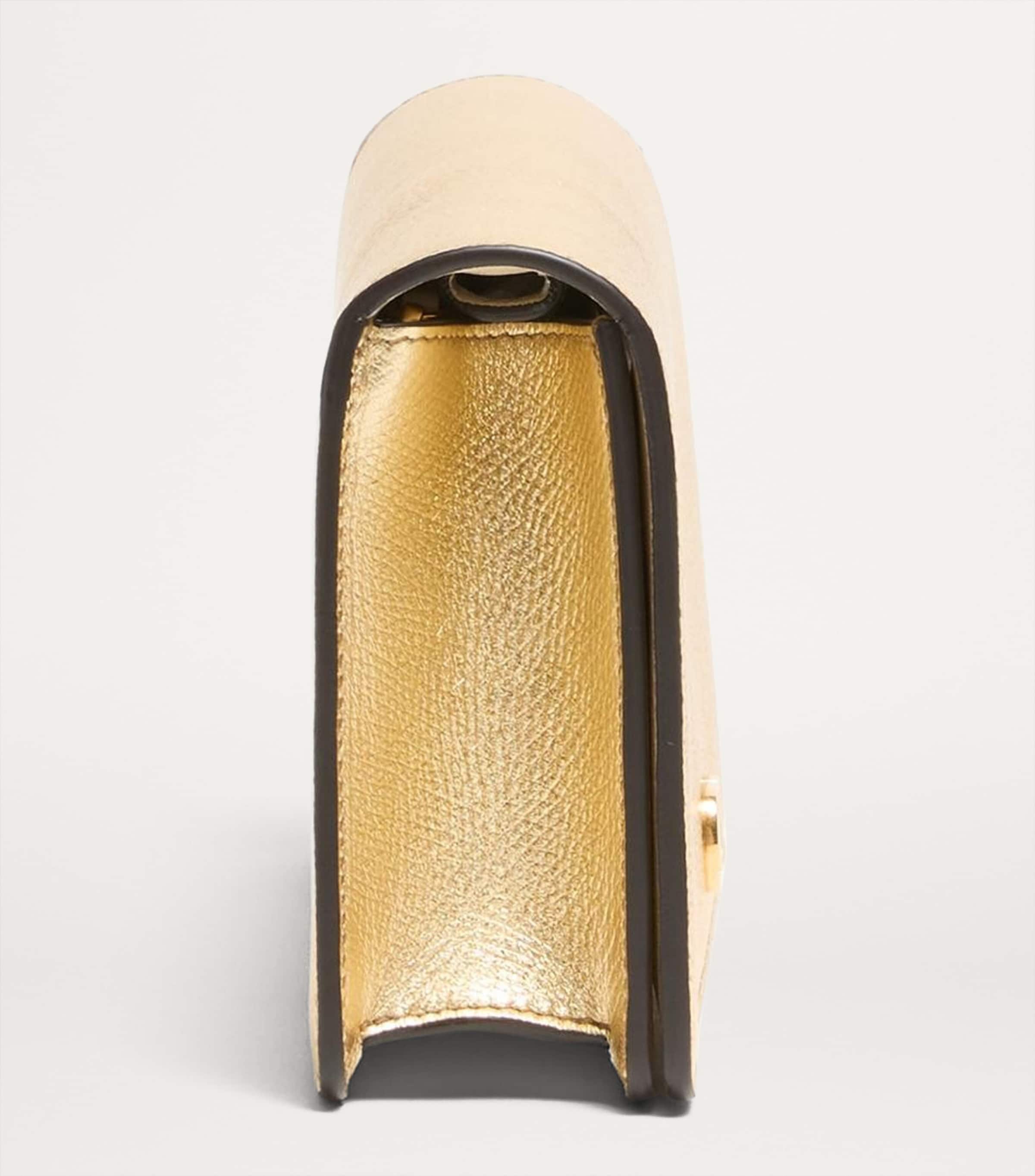 Mini Leather VLogo Shoulder Bag I8M Image 4