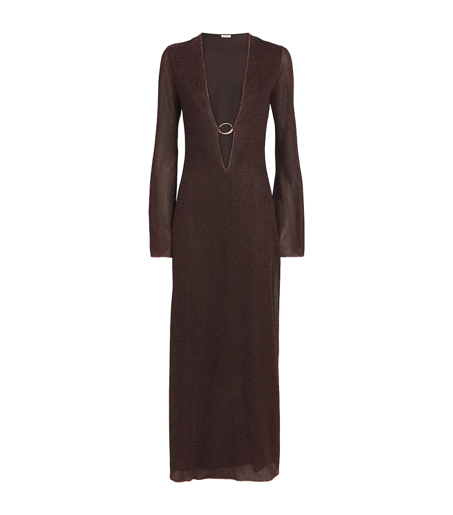 O-Ring Lumière Kaftan Maxi Dress CHOCOLATE Image 1