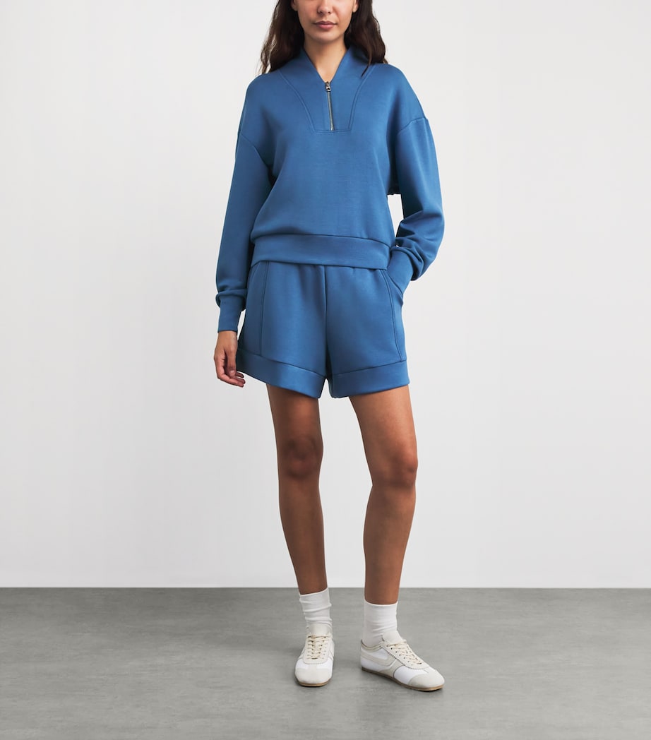 Varley Womens Atrium High-Rise Shorts Bijou Blue Image 2