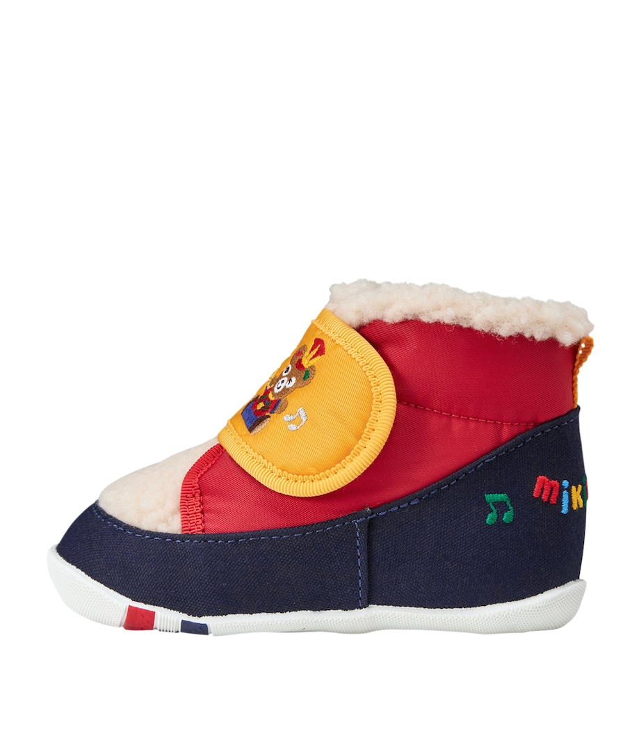 Miki House Embroidered Velcro Sneakers Image 1