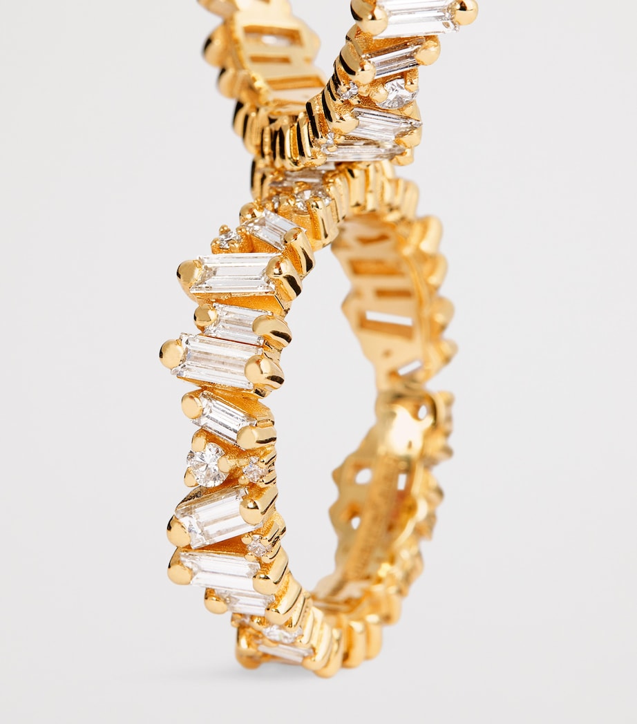 Yellow Gold and Mixed Diamond Tech Ring Jackets (Size 8.5) 18K YG/WD Image 6