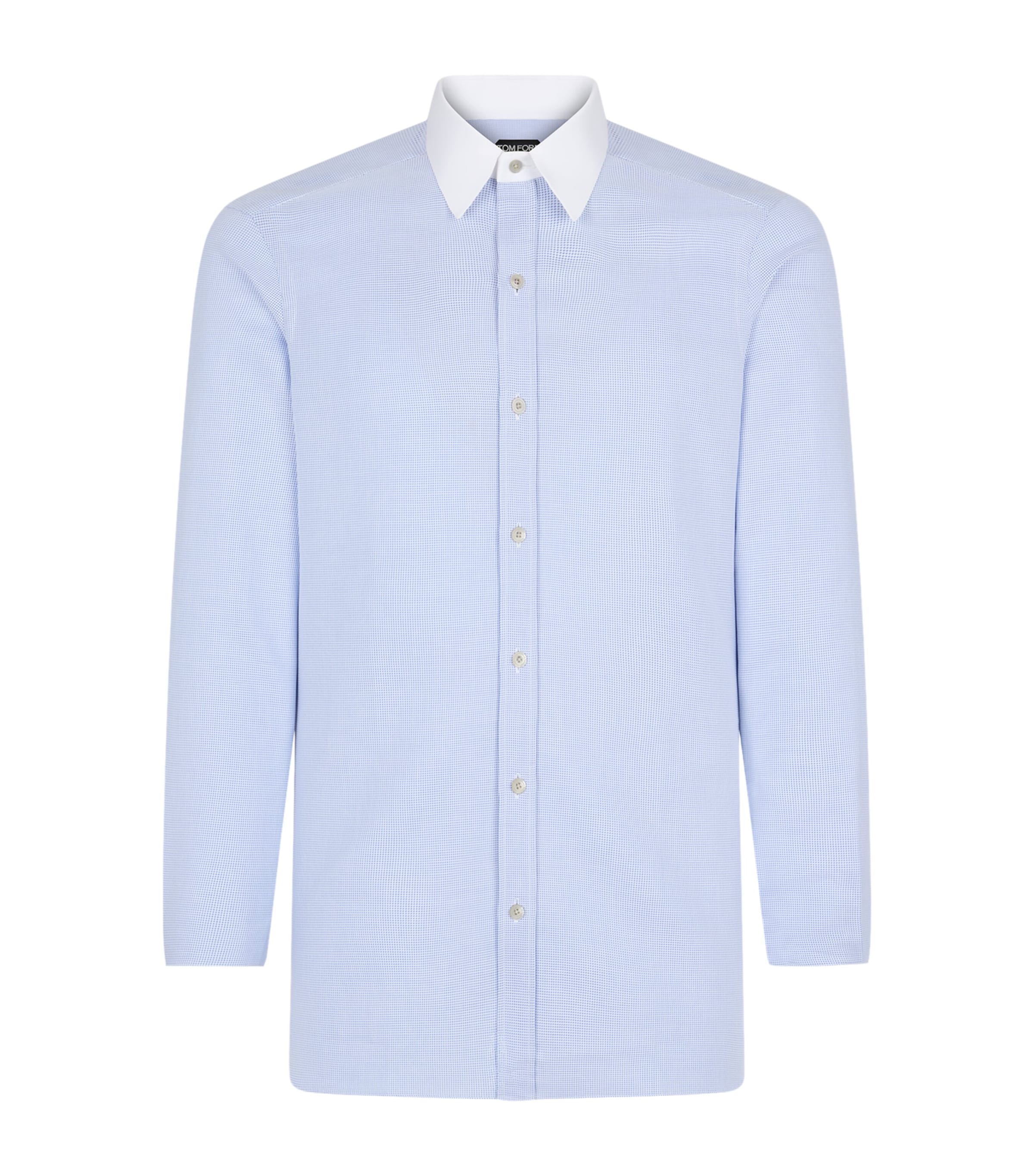 Cotton Contrast-Trim Shirt WUA Image 1
