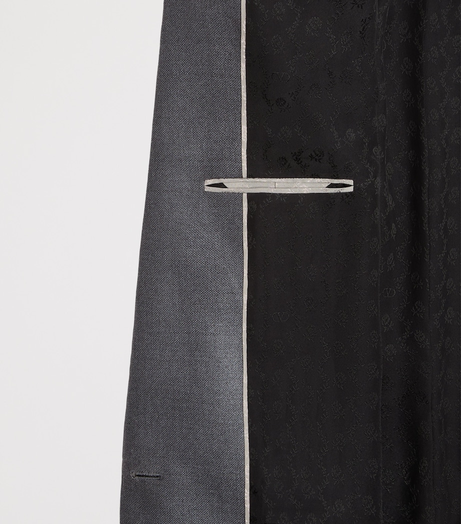 Valentino Womens Wool-Silk Blazer Image 9