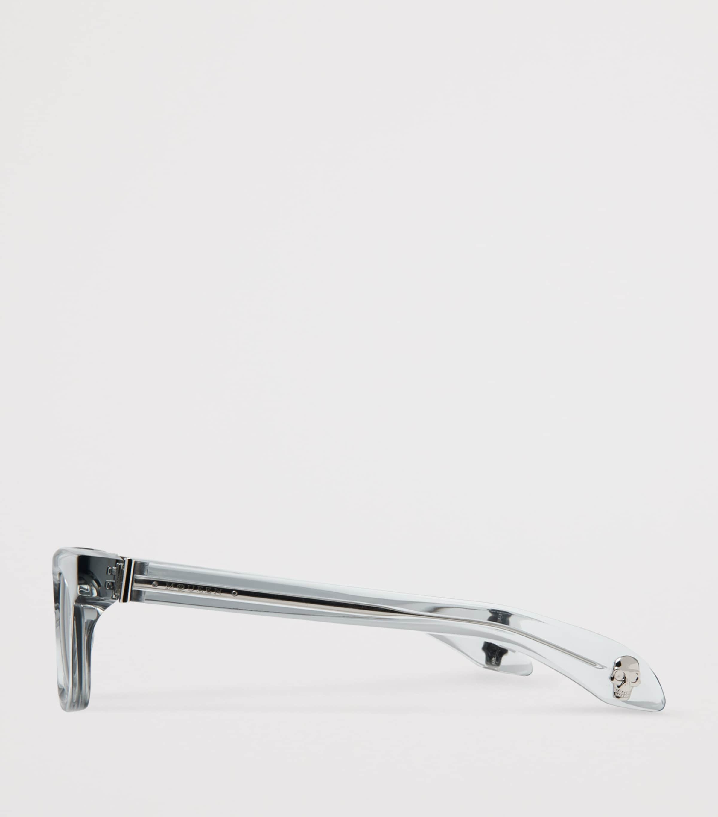 McQueen Skull-Detail Square Sunglasses Image 4
