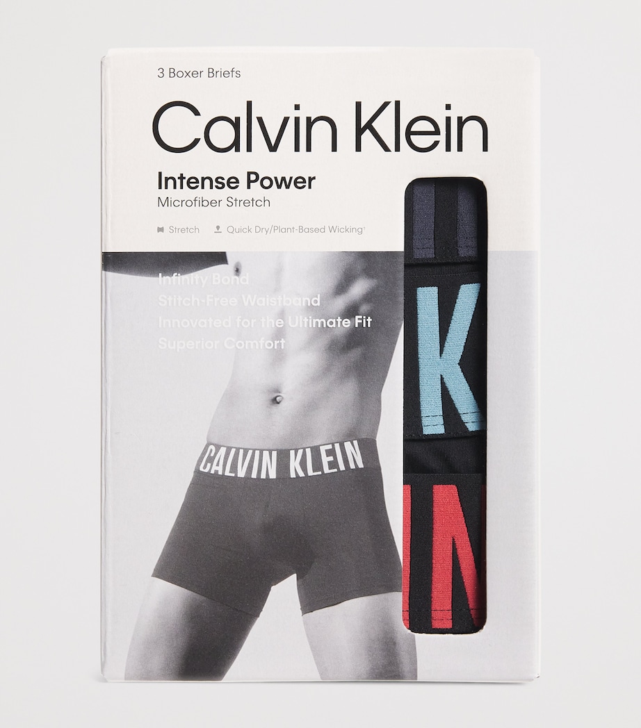 Calvin Klein Mens Cotton Stretch Intense Power Boxer Briefs (Pack of 3) Multi Image 4