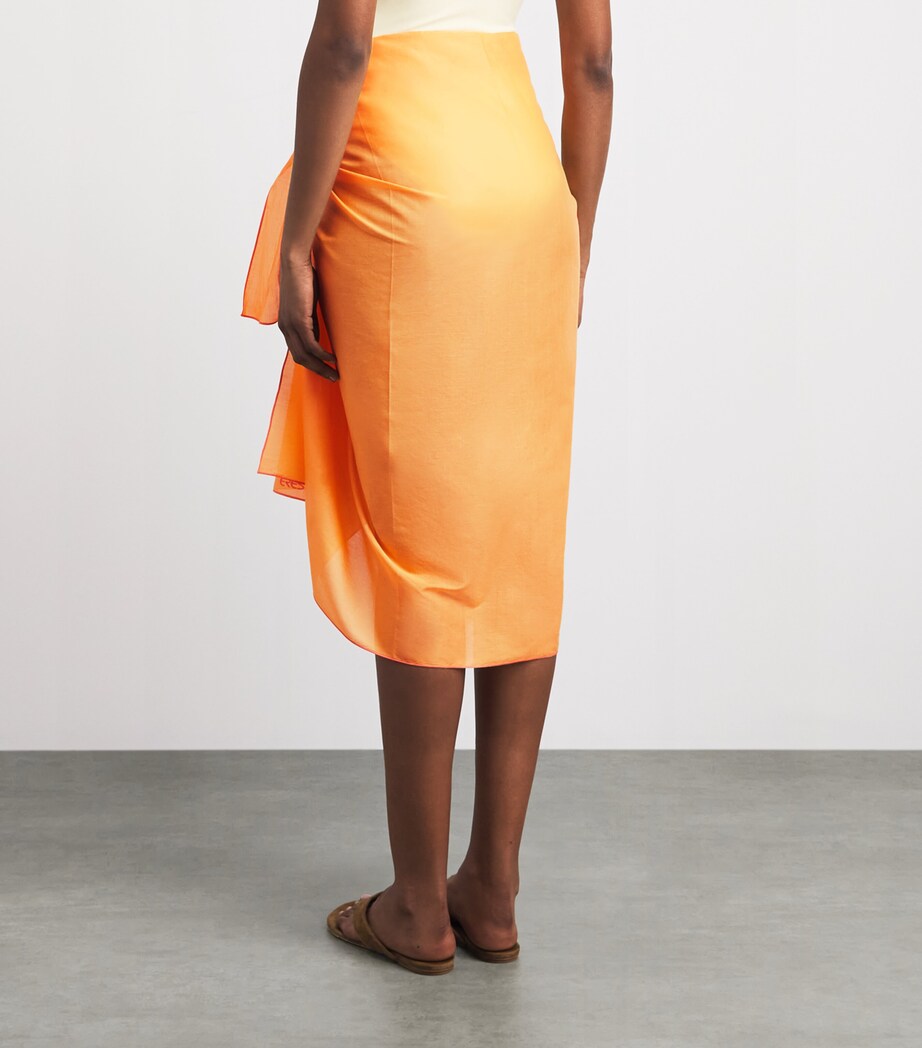 Eres Womens Cotton Voile Cabine Pareo Raphia Image 5