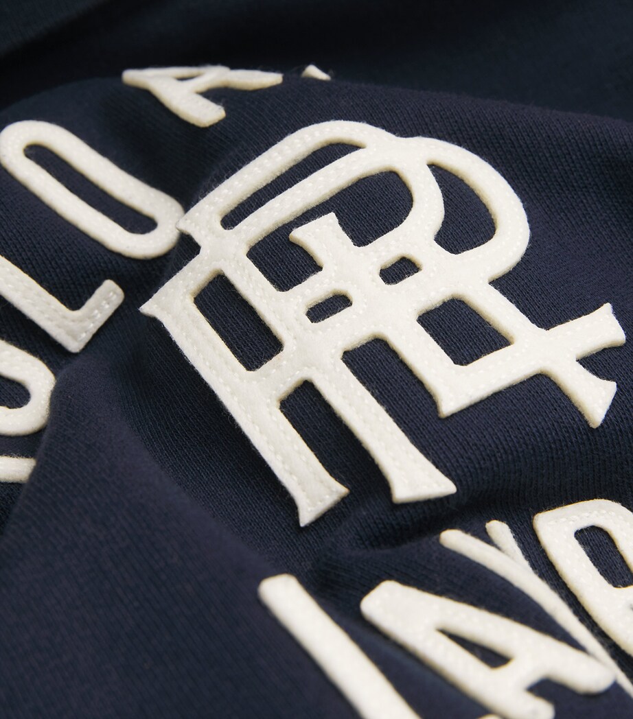 Fleece Polo-Collar Sweatshirt HUNTER NAVY Image 5