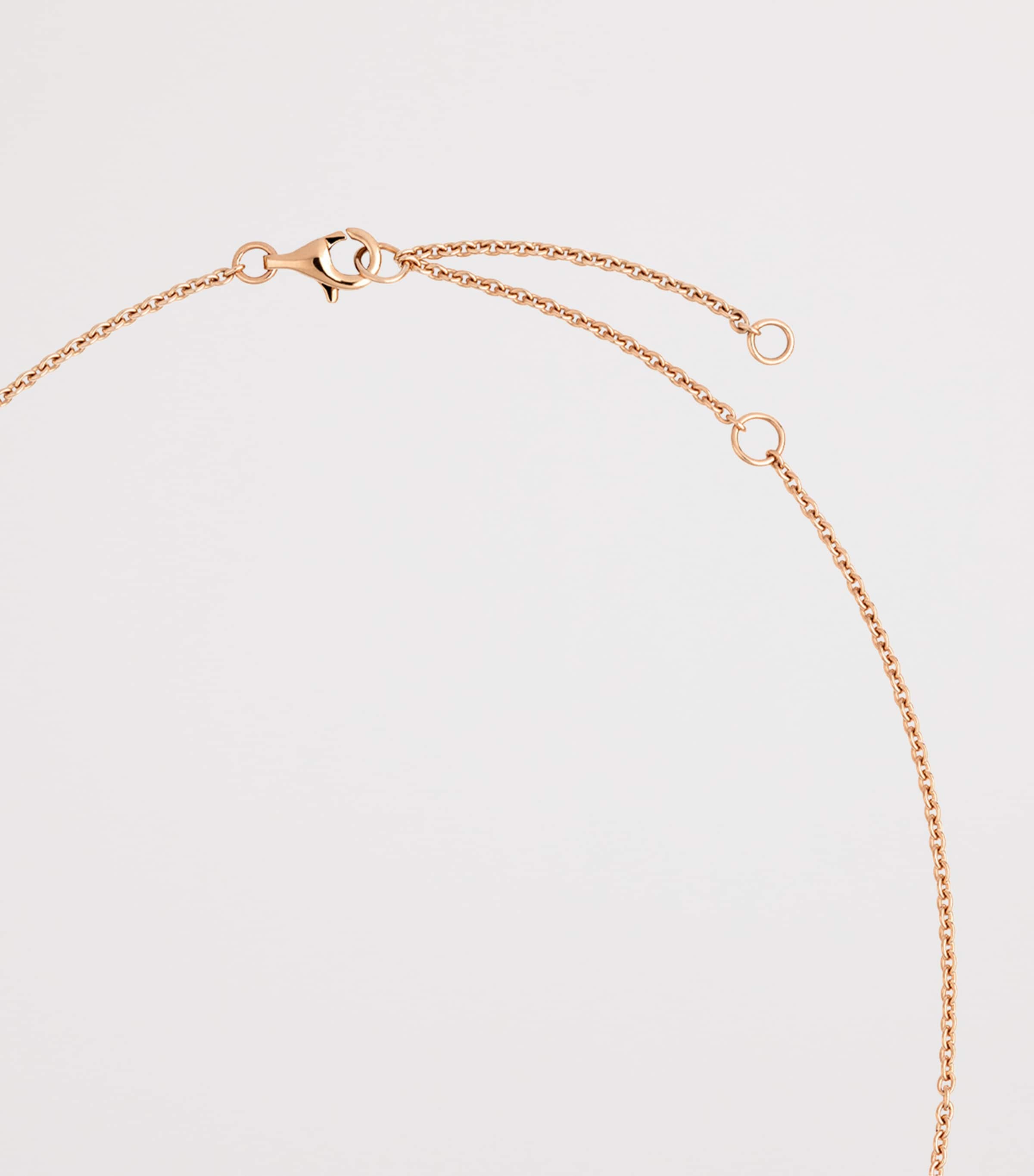 CHANEL Rose Gold and Diamond Bouton de Camélia Pendant Necklace Rose Gold Image 3