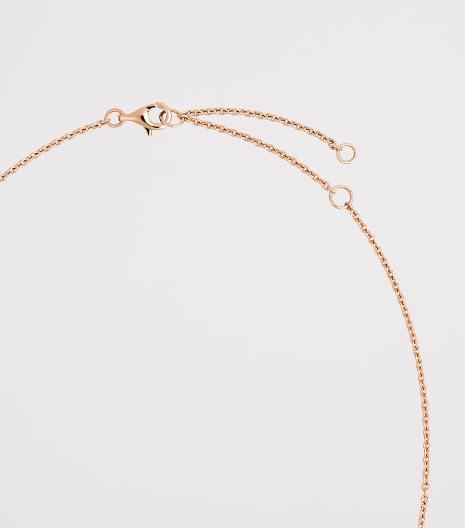 CHANEL Rose Gold and Diamond Bouton de Camélia Pendant Necklace Rose Gold Image 3
