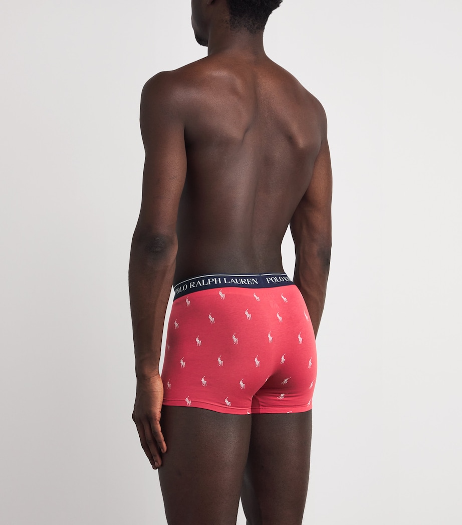 Stretch-Cotton Classic Trunks (Pack of 3) 3PK NVY/BLU/RED Image 3