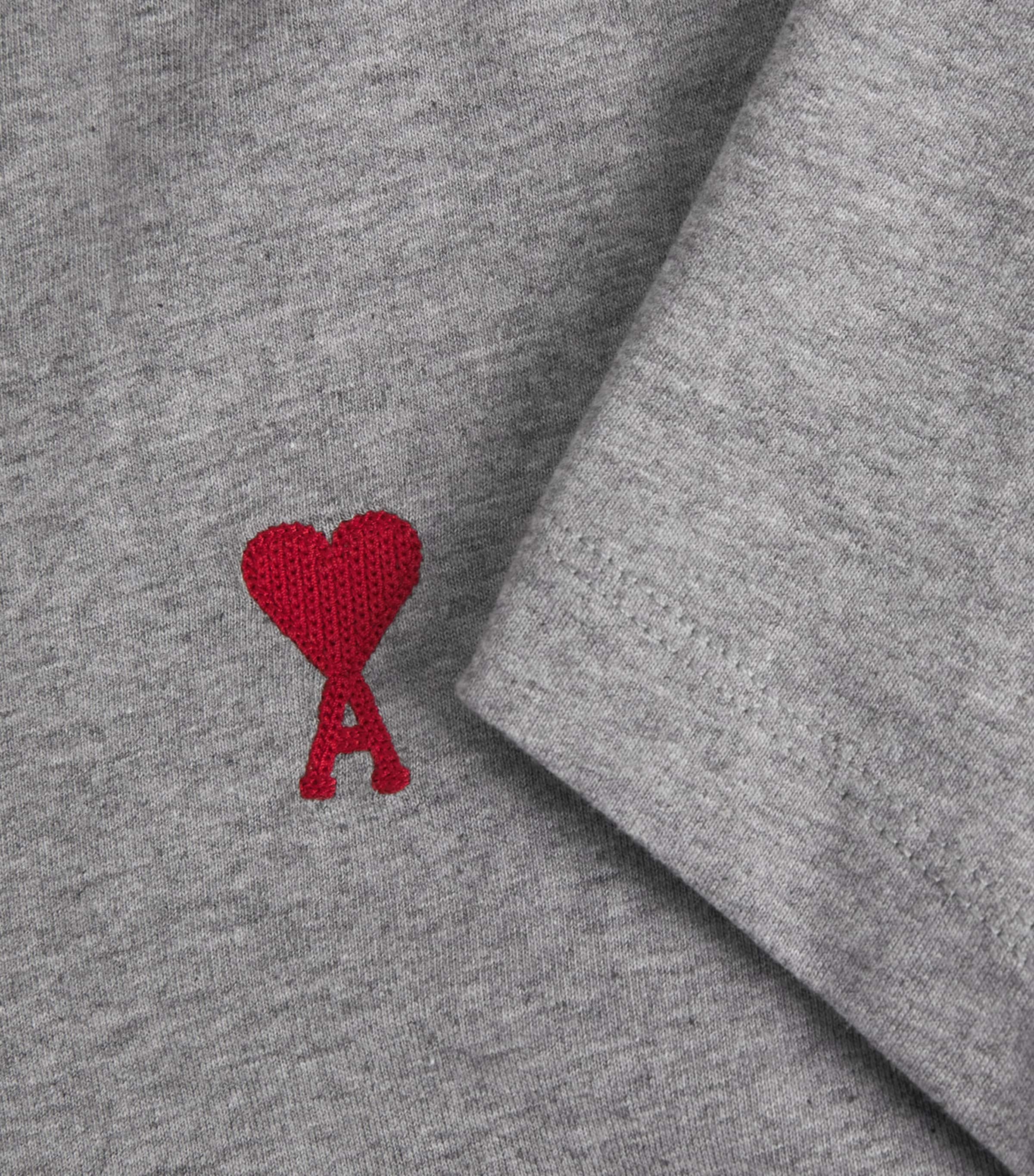 Cotton Logo T-Shirt 0951 HTHER ASH GRY Image 5