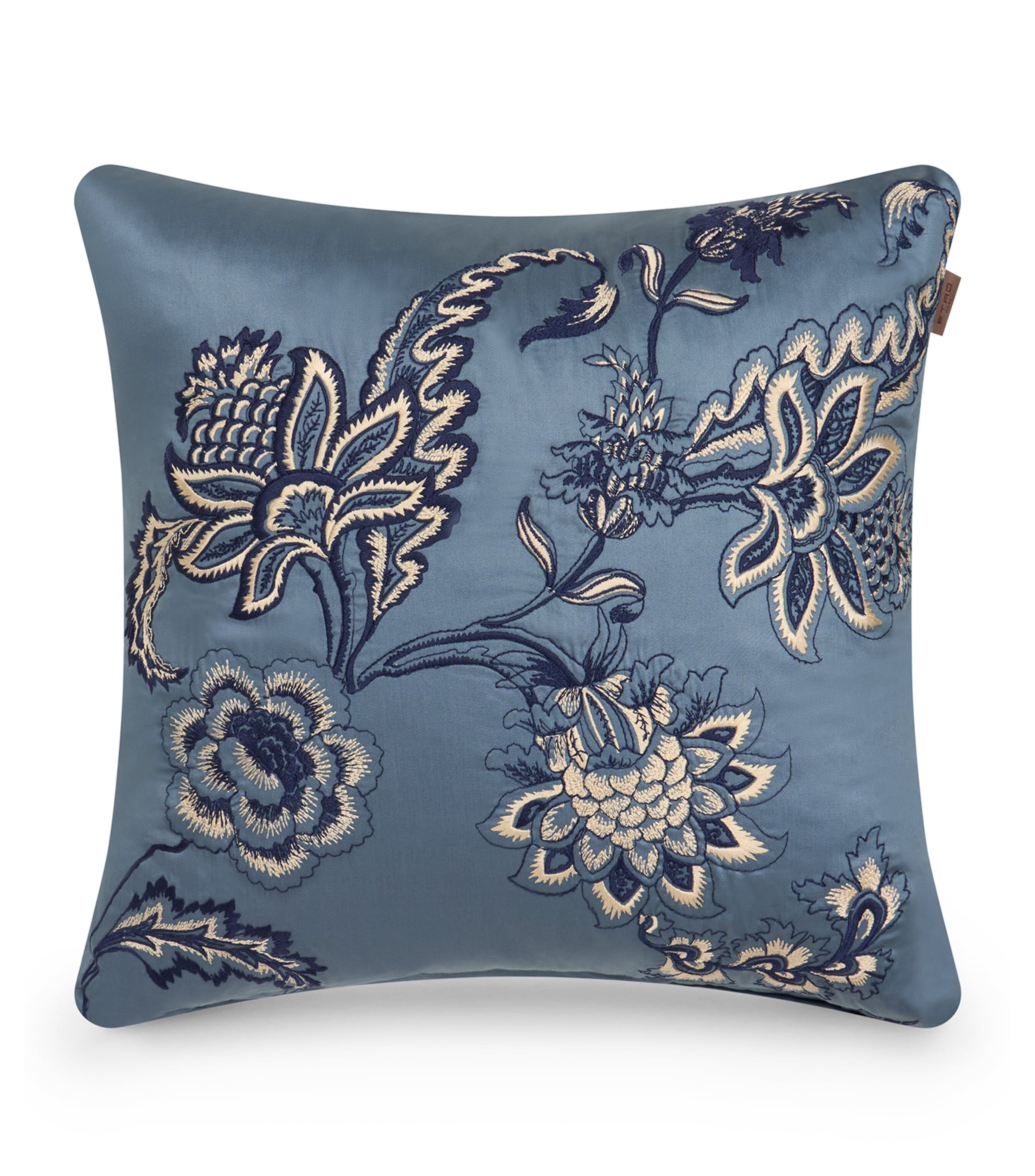 Etro Bloom Cushion In Blue