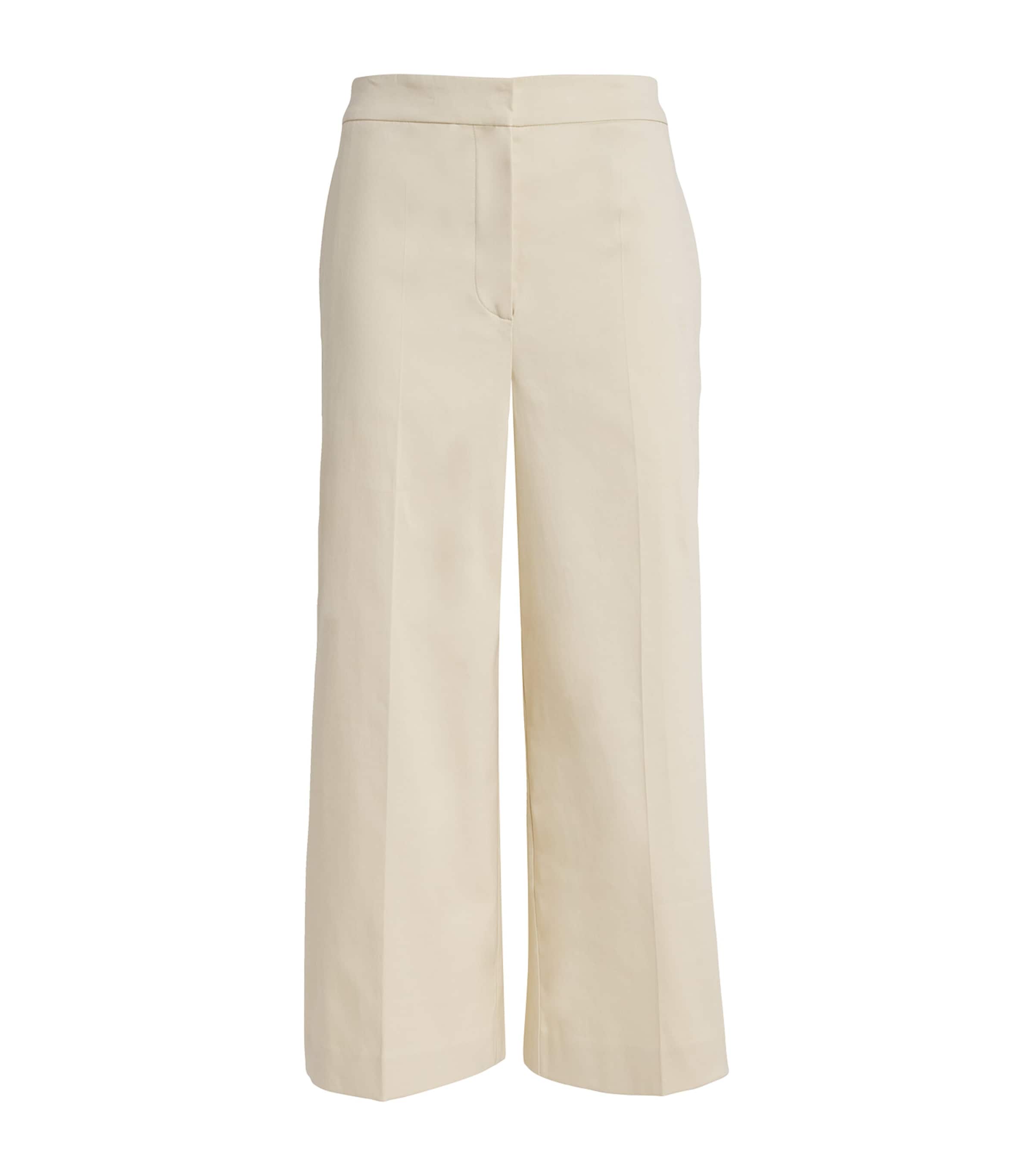 Joseph Stretch Cotton Temple Trousers In White